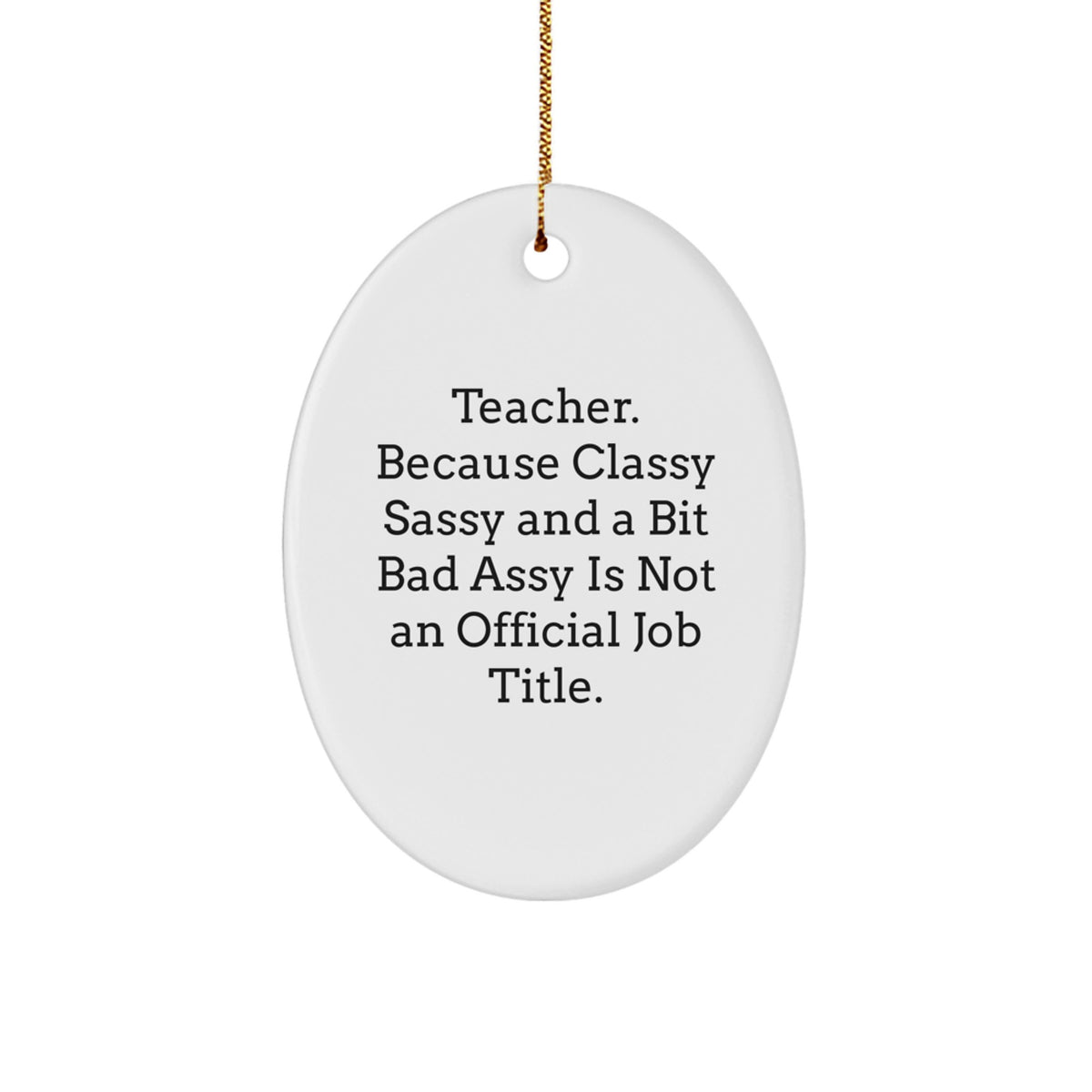 Teacher Keepsake Christmas Ornament for Him Gift Surprise Holiday - Image 1