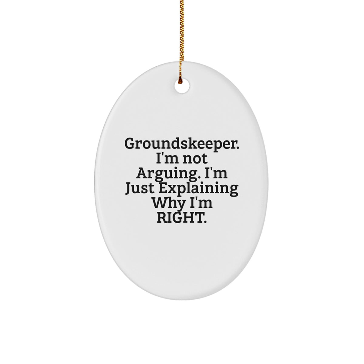 Christmas Unique Gift groundskeeper Christmas Ornament for Her Present - Image 1