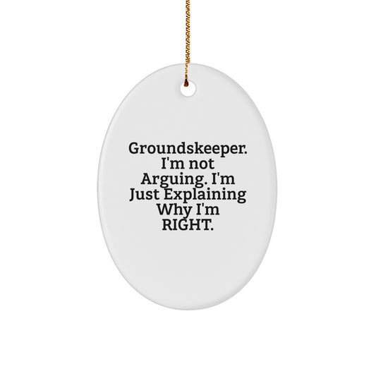 Christmas Unique Gift groundskeeper Christmas Ornament for Her Present - Image 1