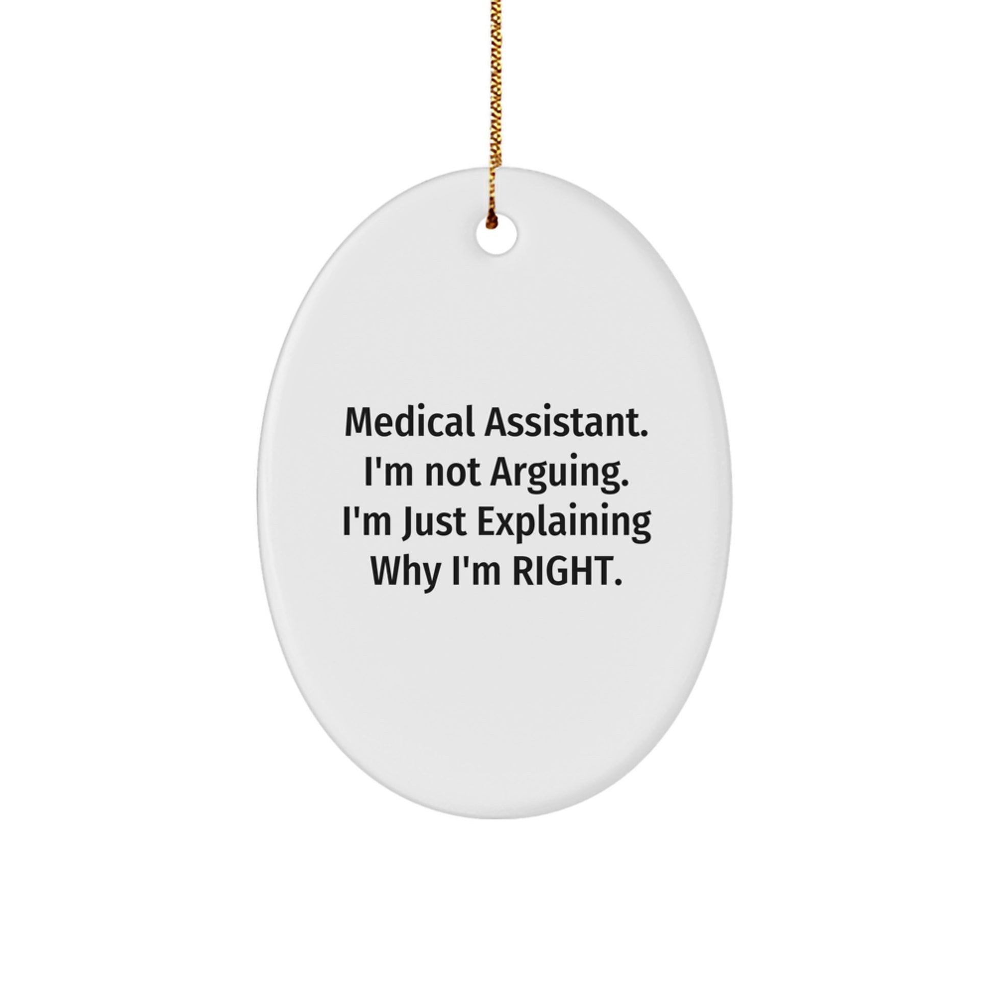 Medical Assistant Keepsake Christmas Ornament for Him Surprise Gift - Image 1