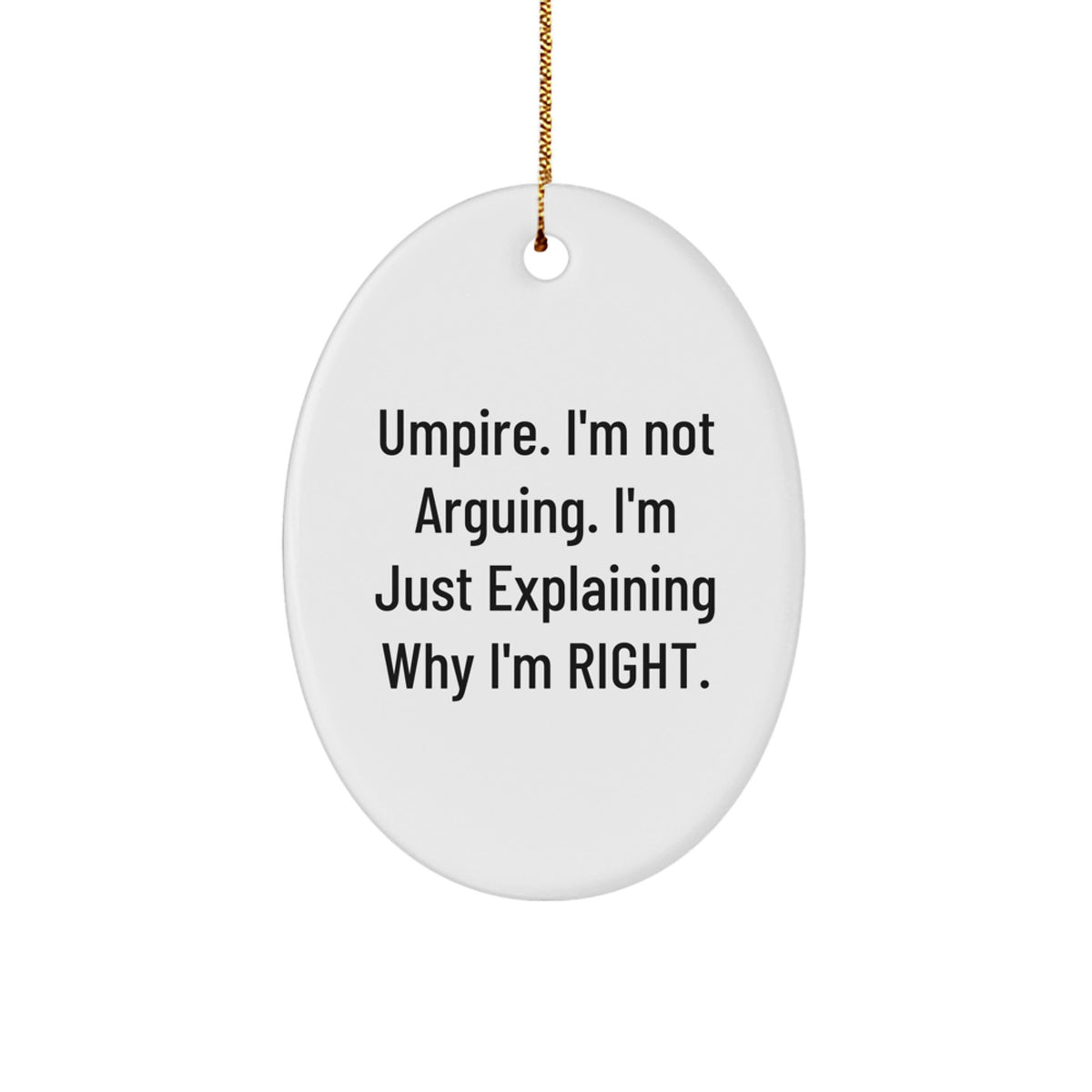 Umpire Keepsake Christmas Ornament for Him Gift – Holiday Tree Decor - Image 1