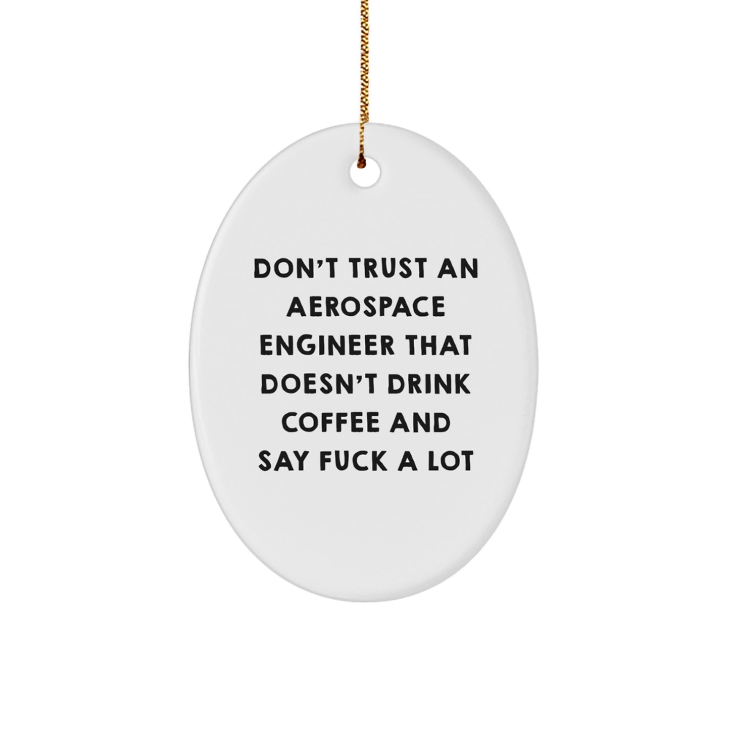 Don't Trust an Aerospace Engineer Christmas Ornament Gift for Friends - Image 1