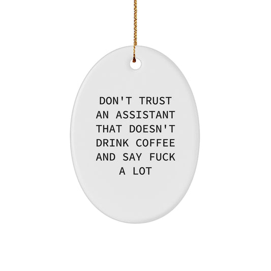 Sassy Assistant Christmas Ornament for Friends Gift – Novelty - Image 1