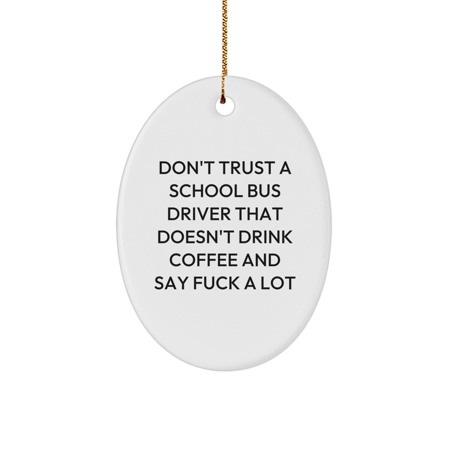 Christmas Gift for Her School Bus Driver Festive Ornament Present - Image 1