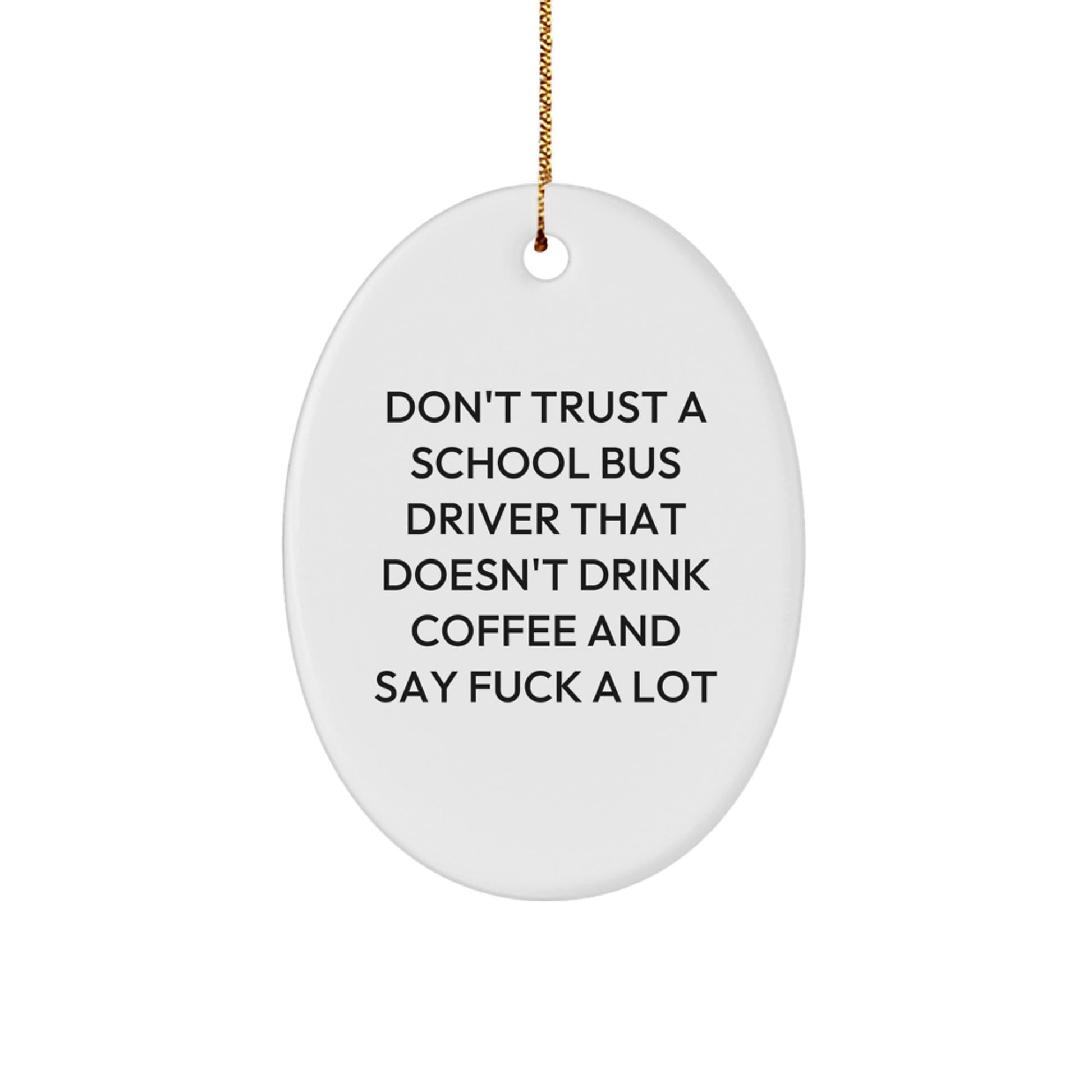 Christmas Gift for Her School Bus Driver Festive Ornament Present - Image 1
