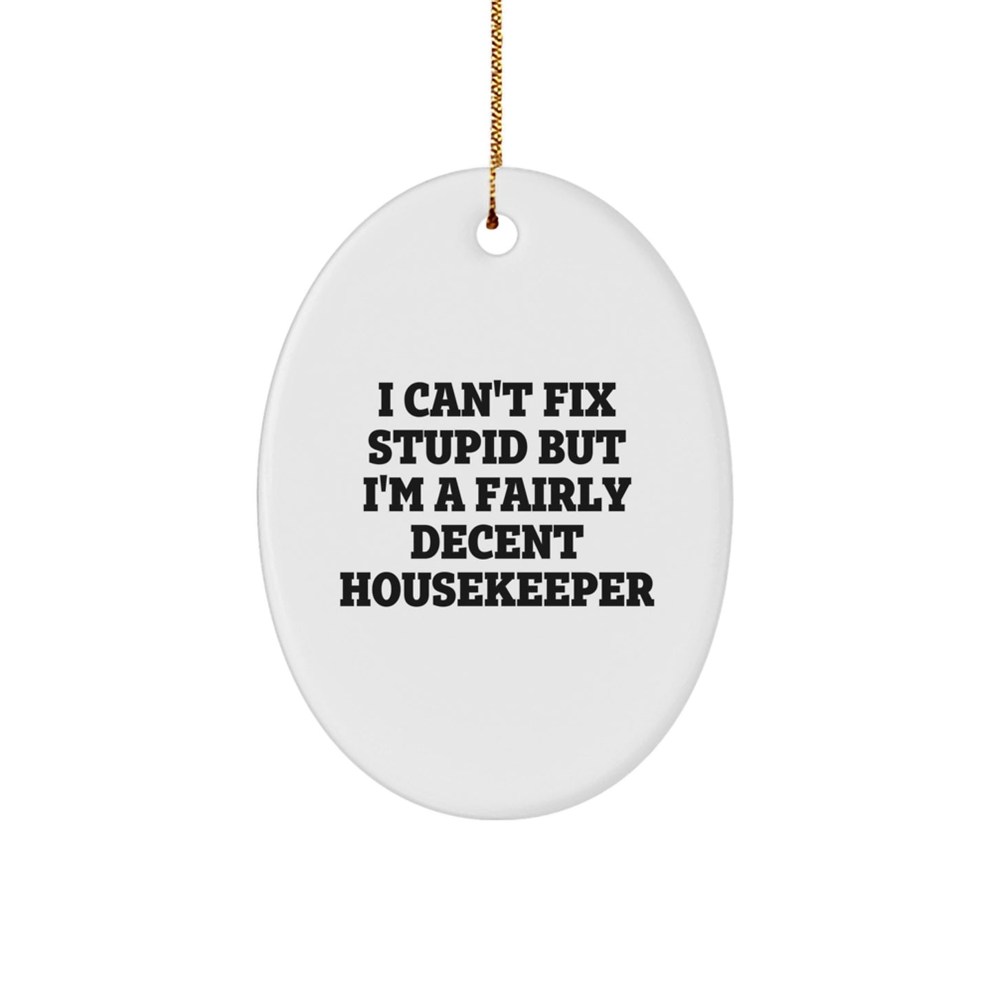 Housekeeper Keepsake Christmas Ornament for Him Heartwarming Gift - Image 1