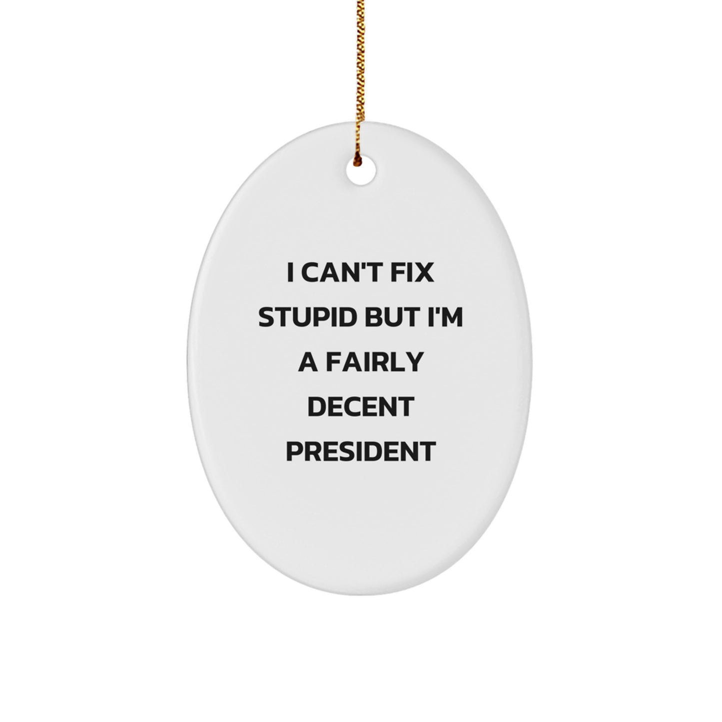 Funny President Oval Ornaments Gifts from Family for President Christmas Unique Gifts - Image 1