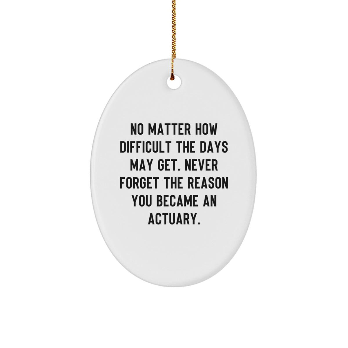 Inspirational Actuary Christmas Ornament Gift for Friends Novelty - Image 1