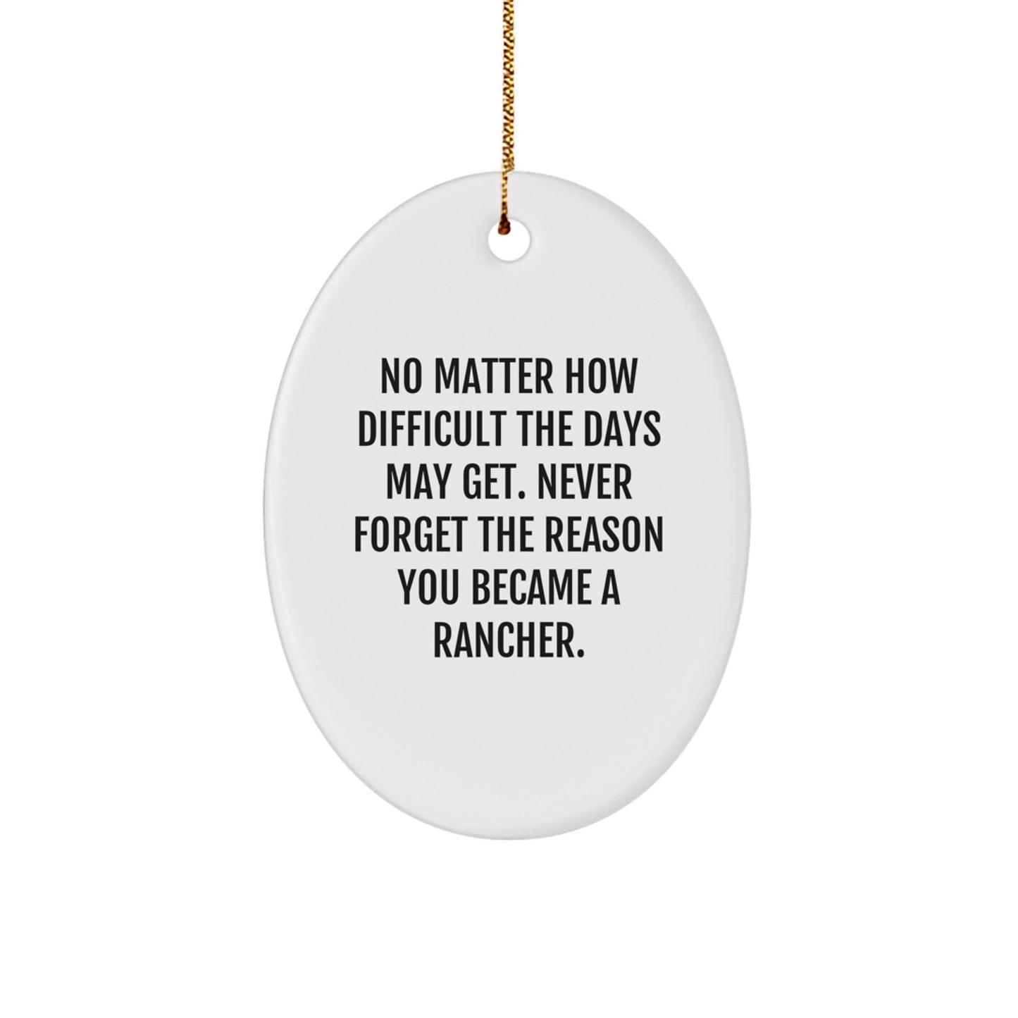 Rancher Keepsake Christmas Ornament for Him Gift - Image 1