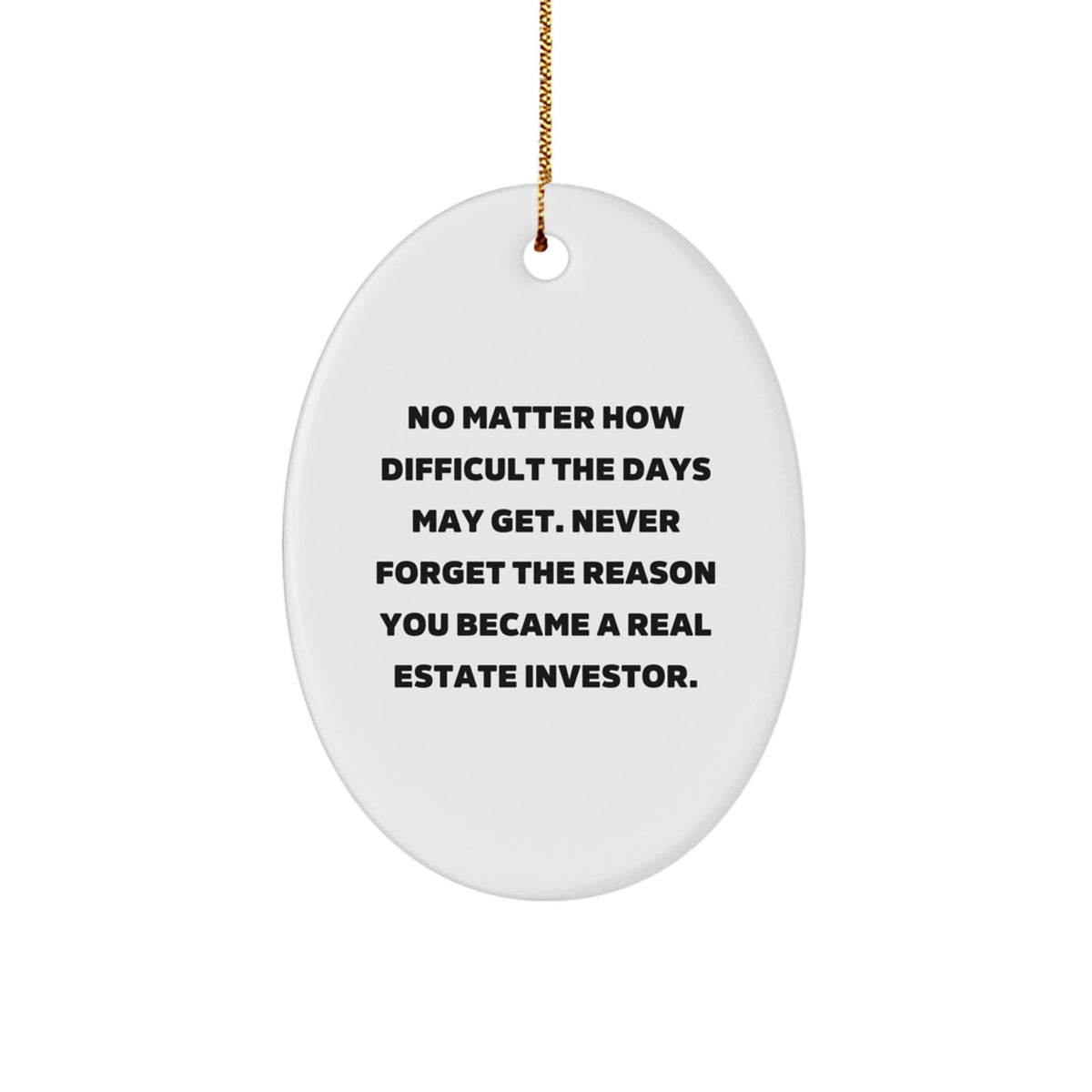 Family Real Estate Investor Christmas Ornament Gift Never Forget - Image 1