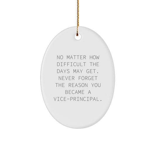 Vice-Principal Keepsake Holiday Christmas Ornament for Him Gift - Image 1