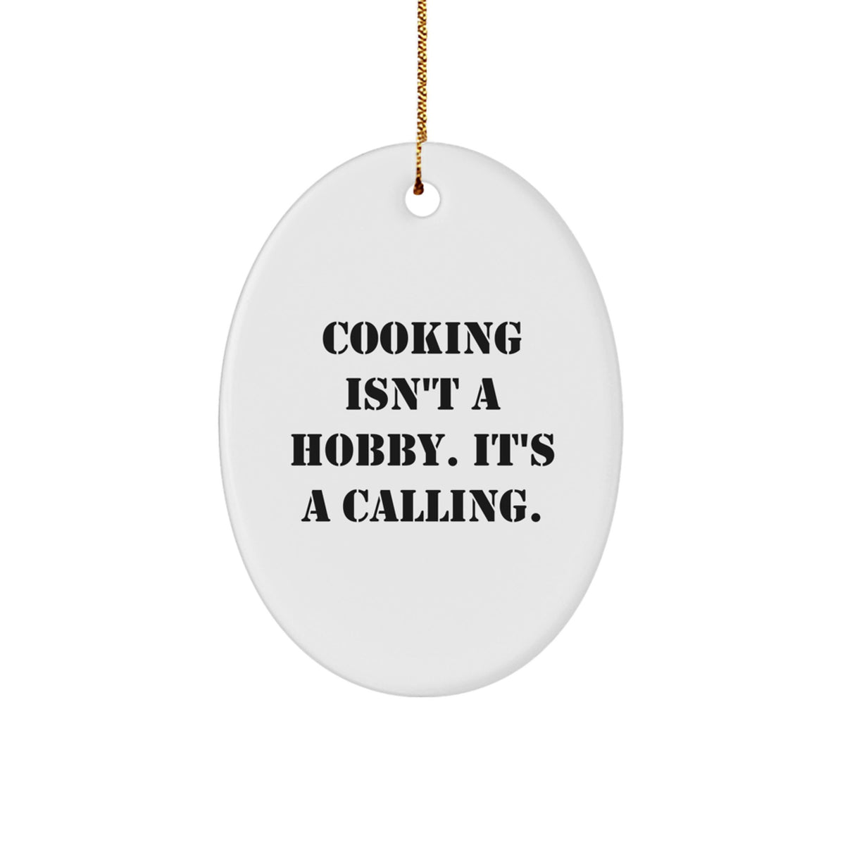Chef Dad Keepsake Christmas Ornament for Him Gift – Cooking Isn't A - Image 1