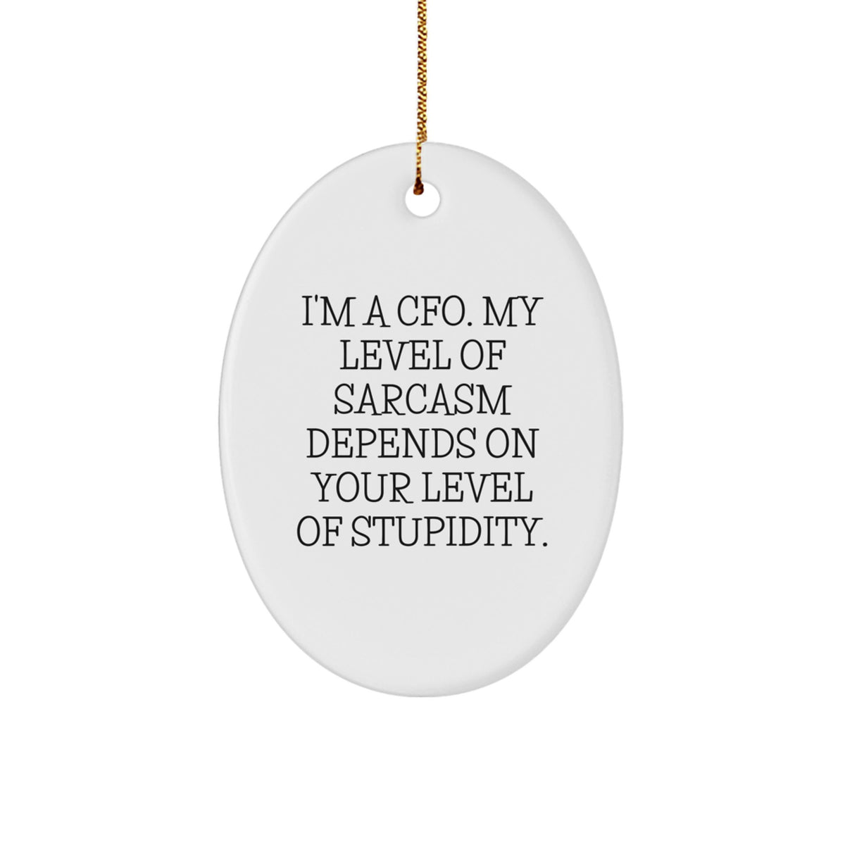 Christmas Unique Gift for Her Present I'm a CFO Christmas Ornament - Image 1