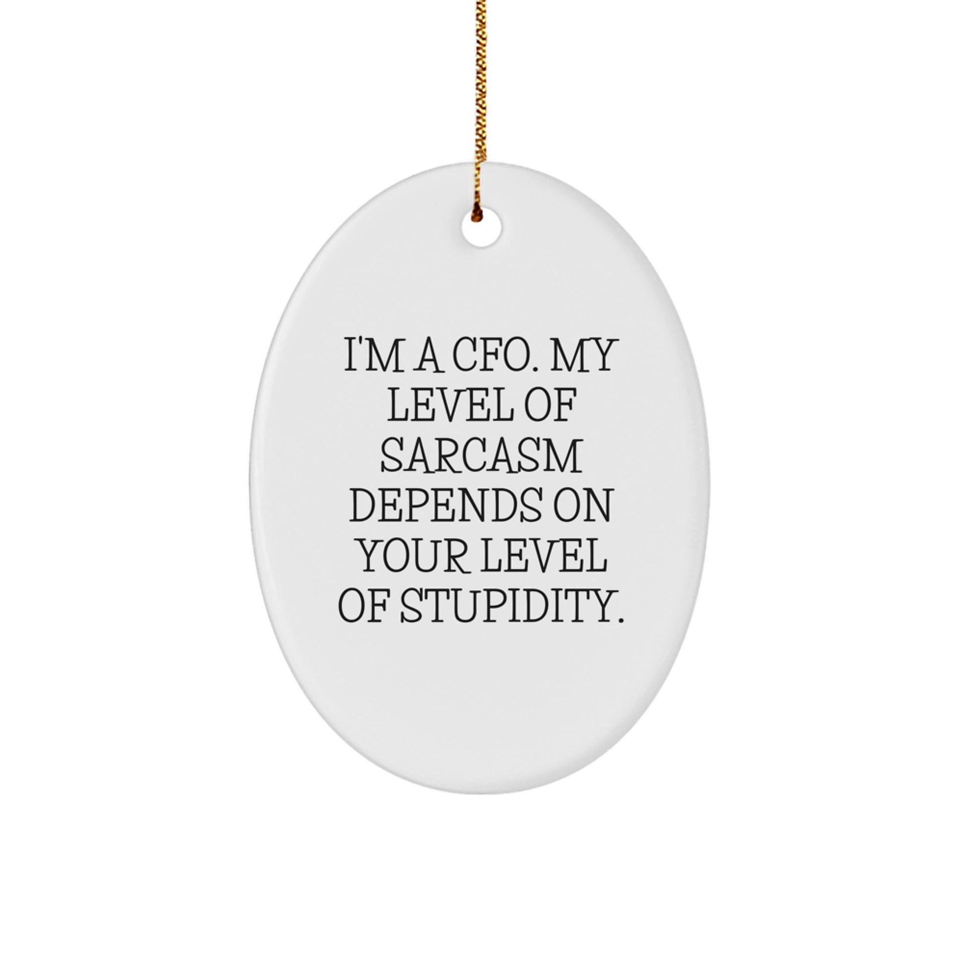 Christmas Unique Gift for Her Present I'm a CFO Christmas Ornament - Image 1