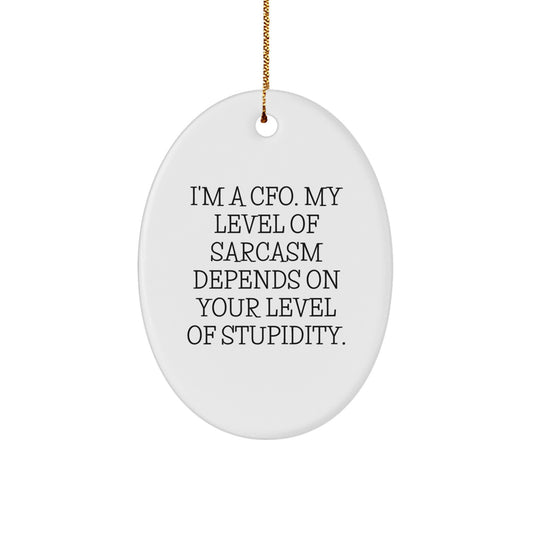 Christmas Unique Gift for Her Present I'm a CFO Christmas Ornament - Image 1