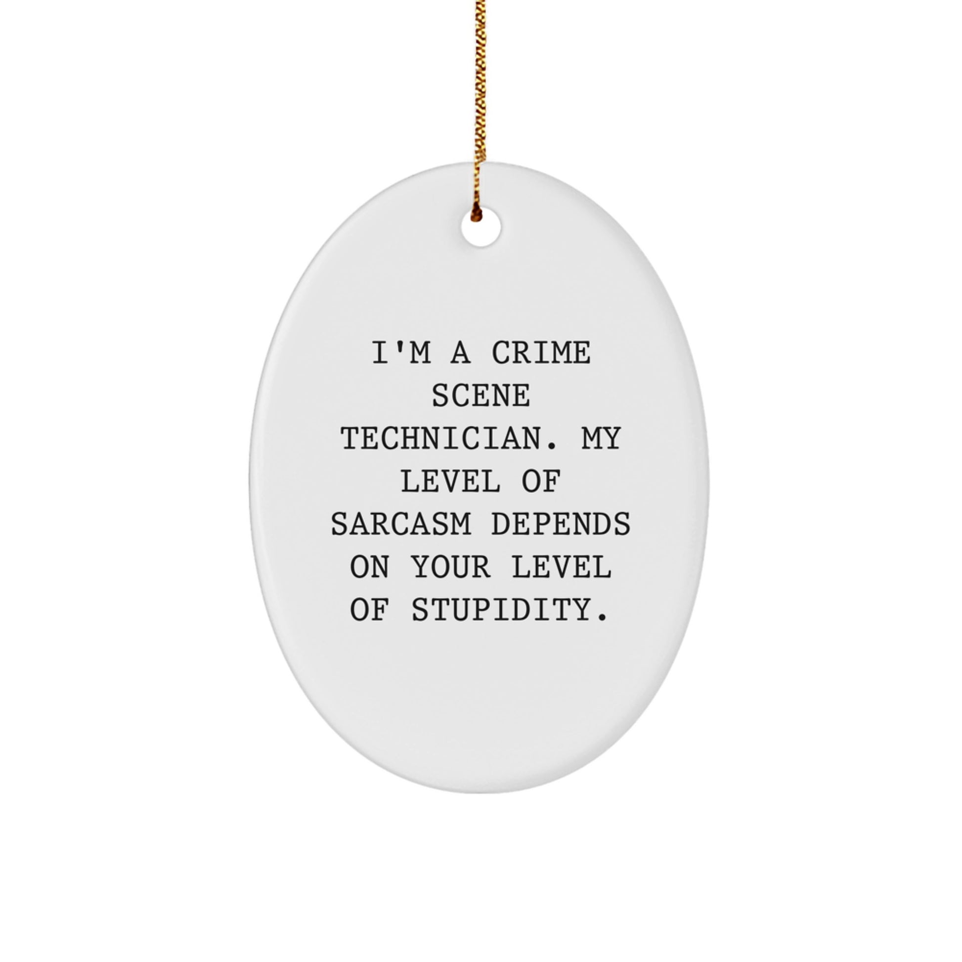 Crime Scene Technician Keepsake Christmas Ornament for Him Gift - Image 1
