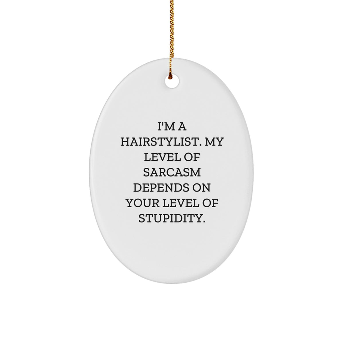 Hairstylist Keepsake Christmas Ornament for Him Gift - Image 1