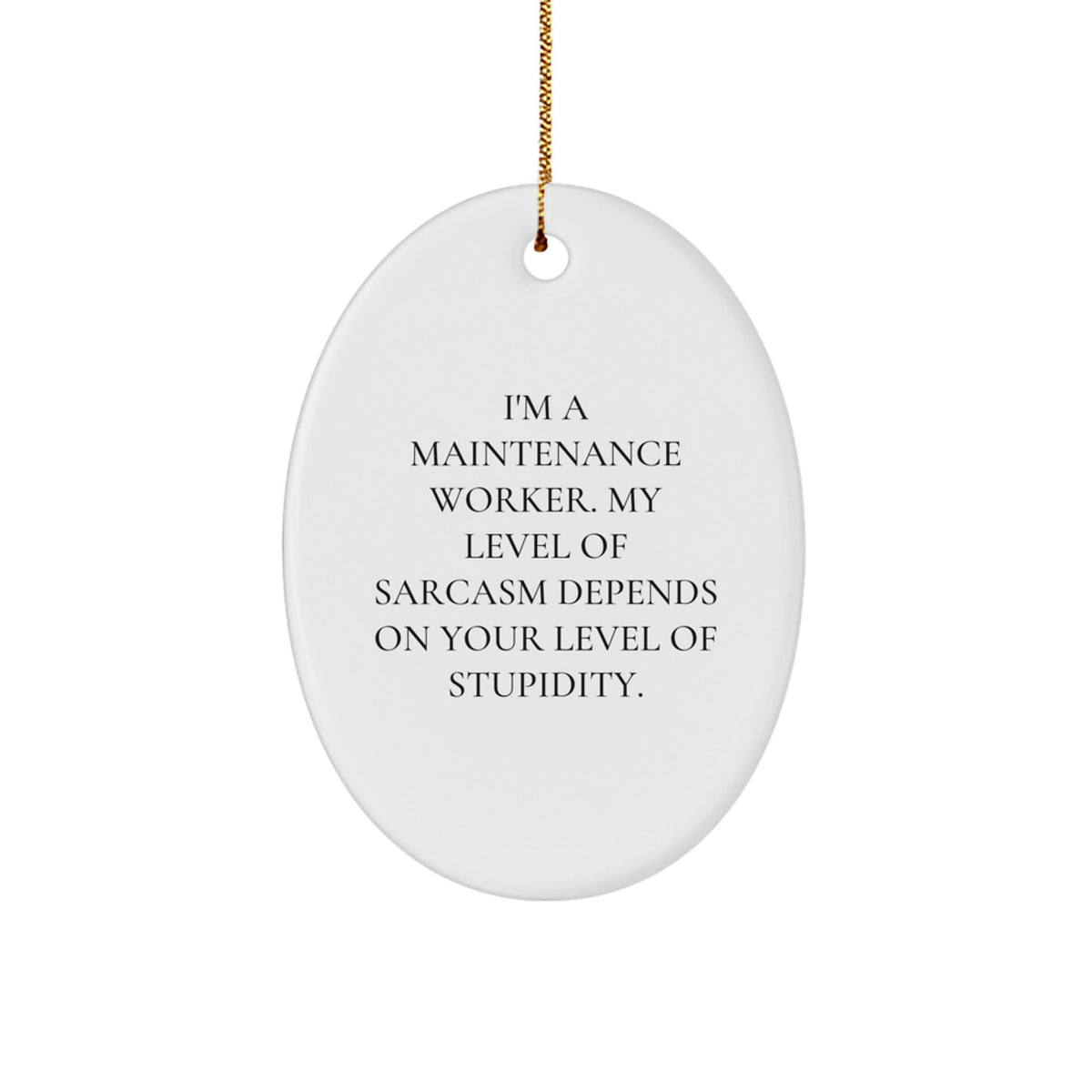 Maintenance Worker Keepsake Christmas Ornament for Him Gift - Image 1