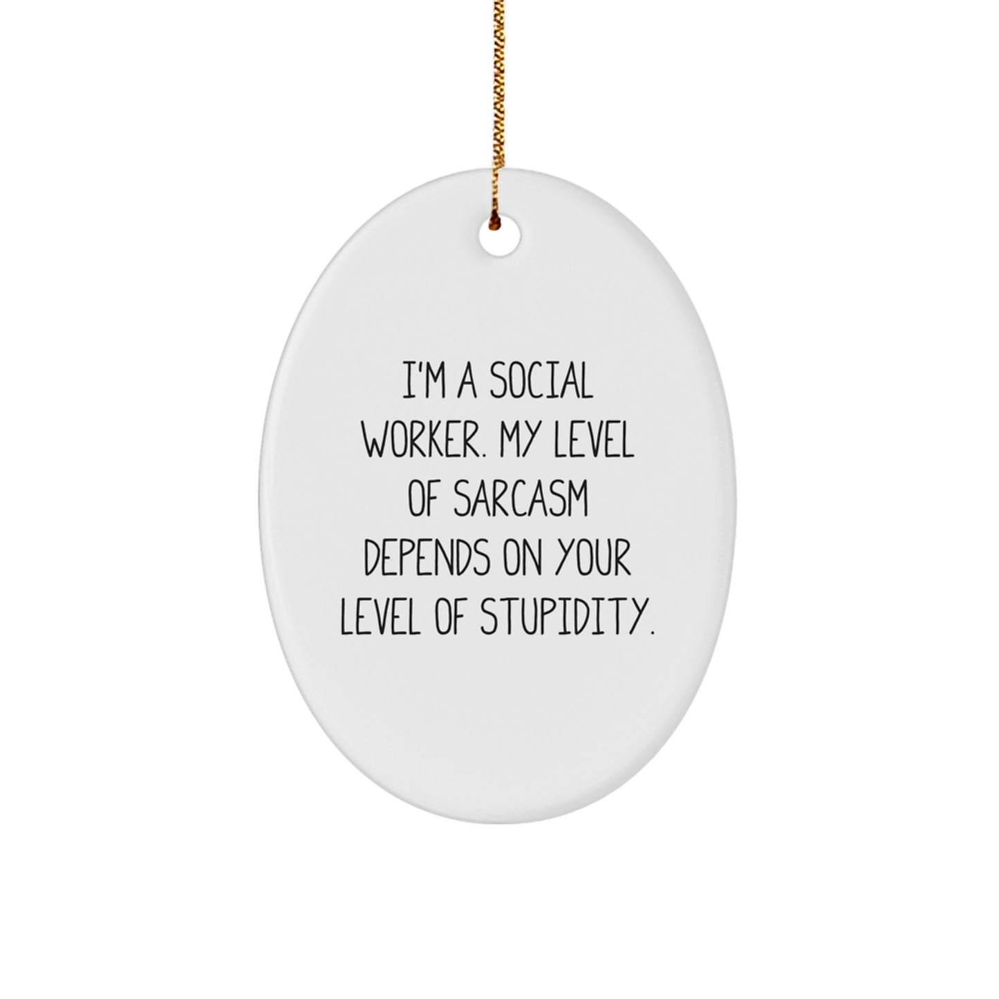 Social Worker Christmas Ornament Gift for Him I'm a Social Worker - Image 1