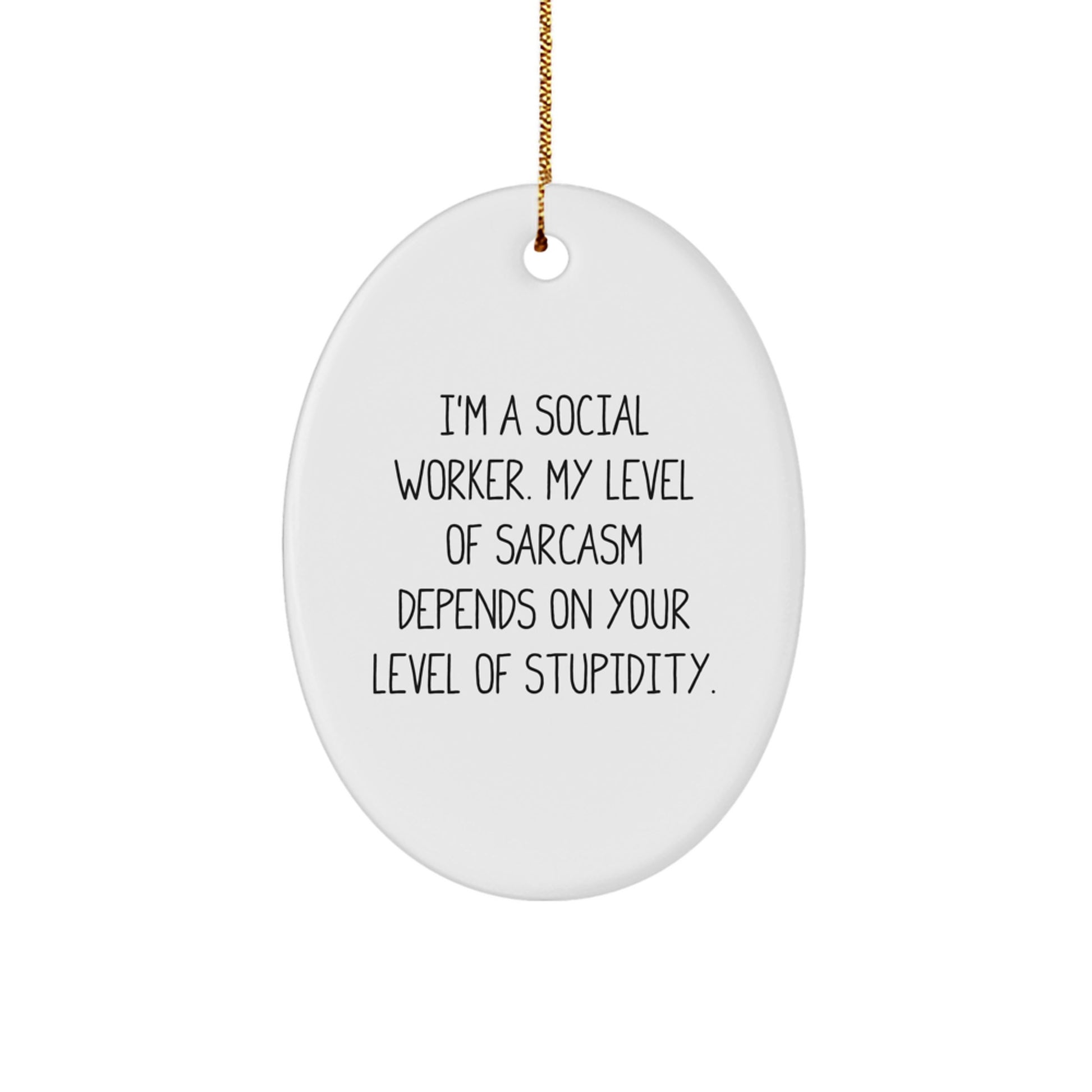 Social Worker Christmas Ornament Gift for Him I'm a Social Worker - Image 1