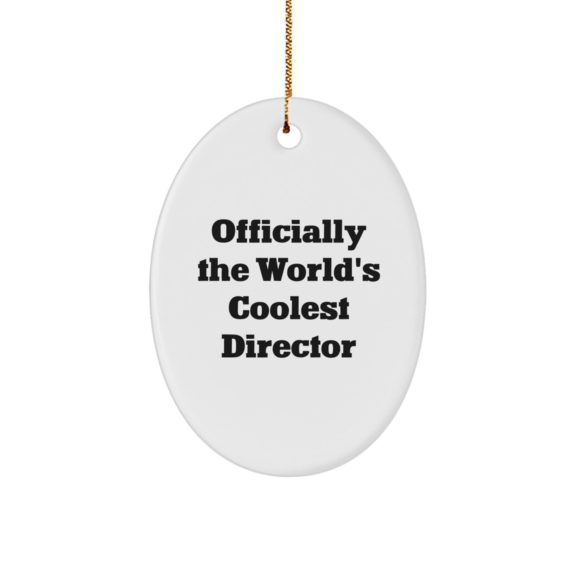 Coolest Director Oval Ornament Gifts from Friends for Director - Image 1