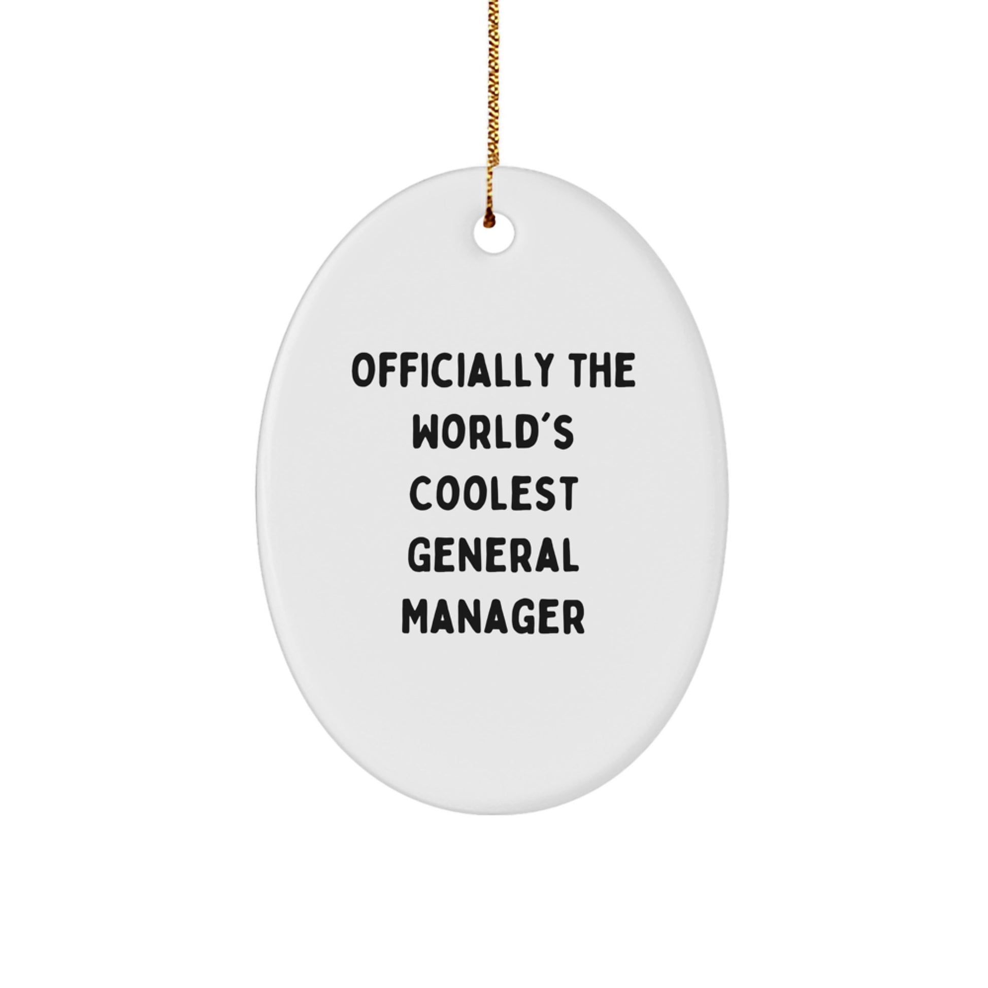 General Manager Christmas Ornament for Him Keepsake World's Coolest Gift - Image 1