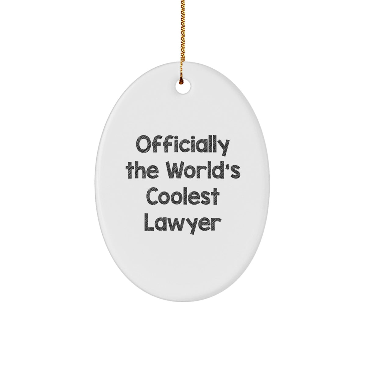 The World's Coolest Lawyer Keepsake Christmas Ornament for Him Gift - Image 1