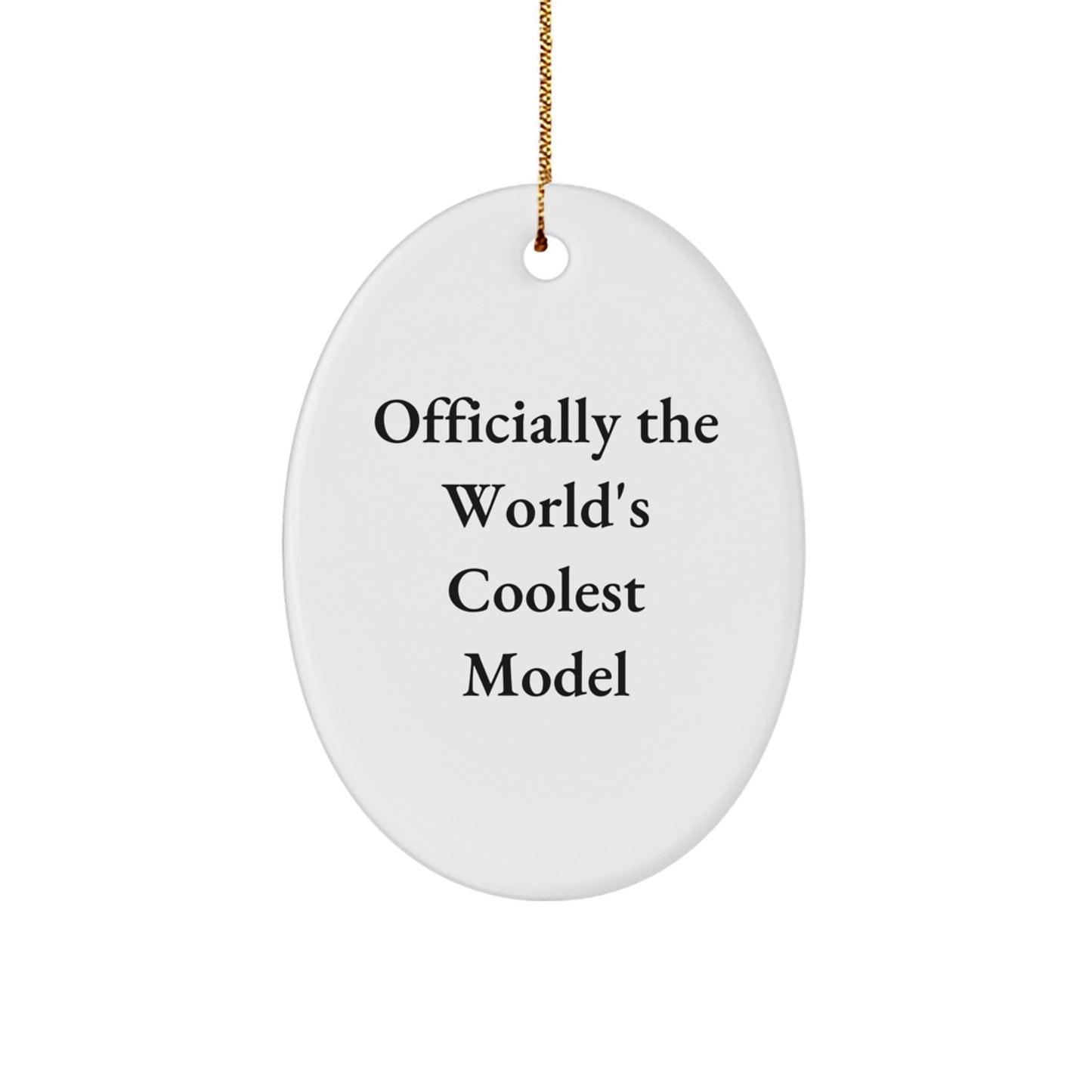 Cool Model Oval Christmas Ornament Worlds Model for Friends Xmas Gift - Image 1