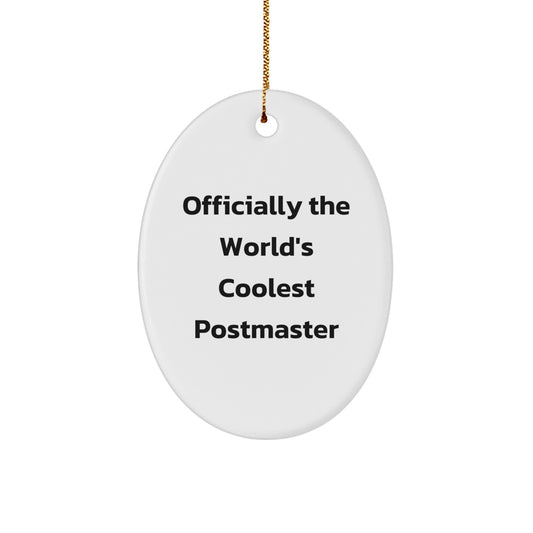 Postmaster Keepsake Christmas Ornament for Him Gift - Image 1