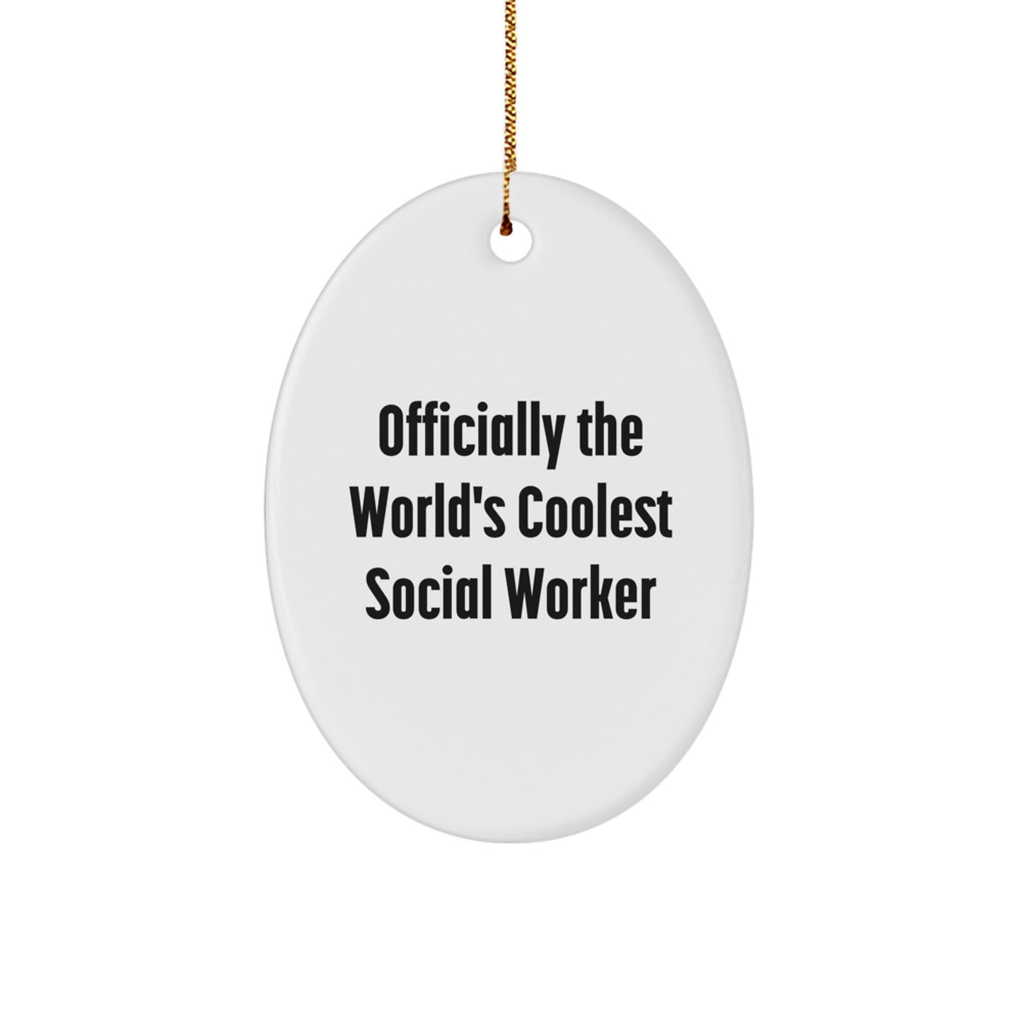 Social Worker Keepsake Holiday Christmas Ornament for Him Surprise Gift - Image 1