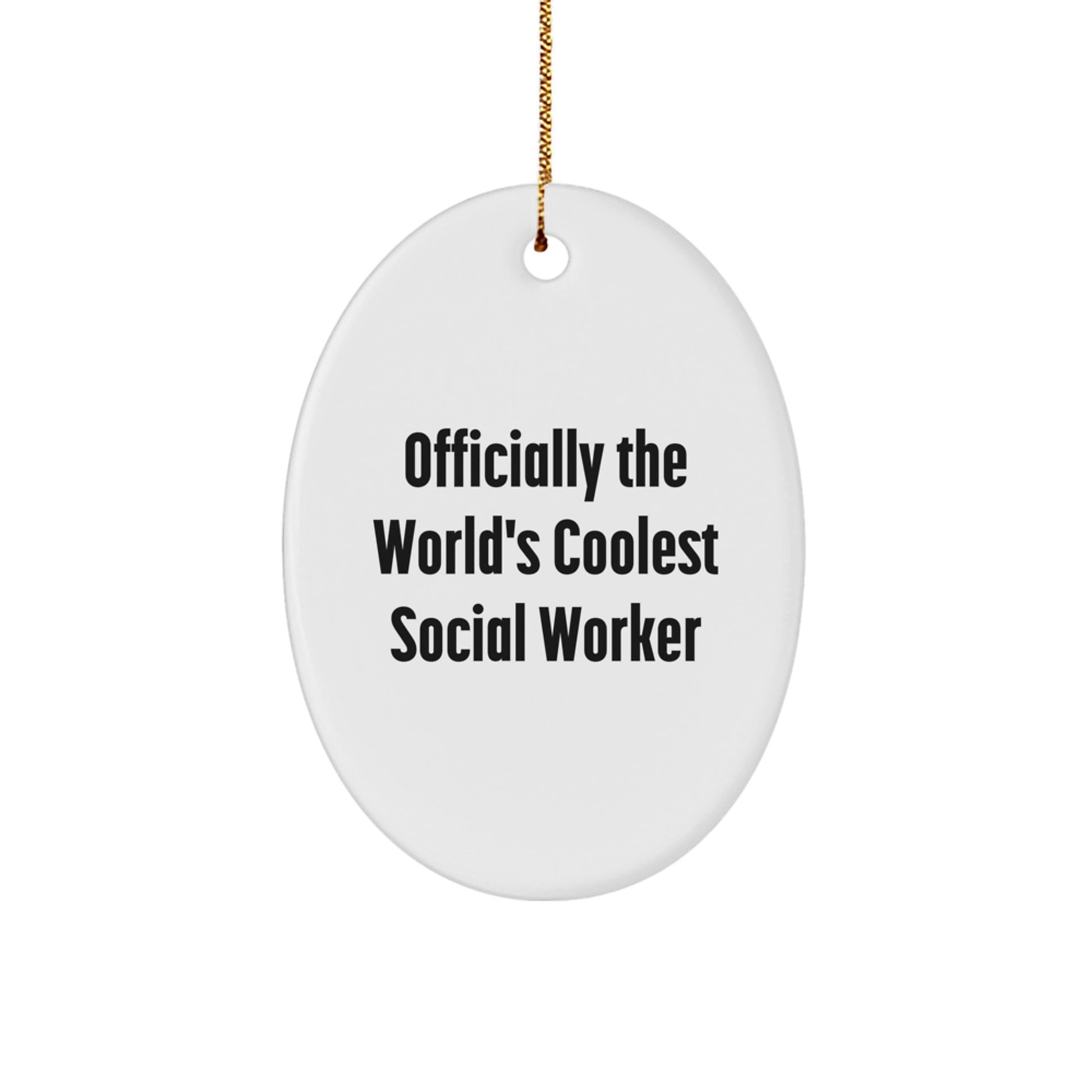 Social Worker Keepsake Holiday Christmas Ornament for Him Surprise Gift - Image 1