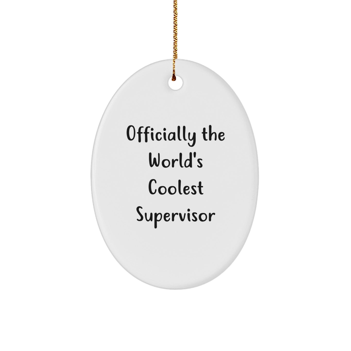 Supervisor Keepsake Christmas Ornament for Him Gift - Image 1