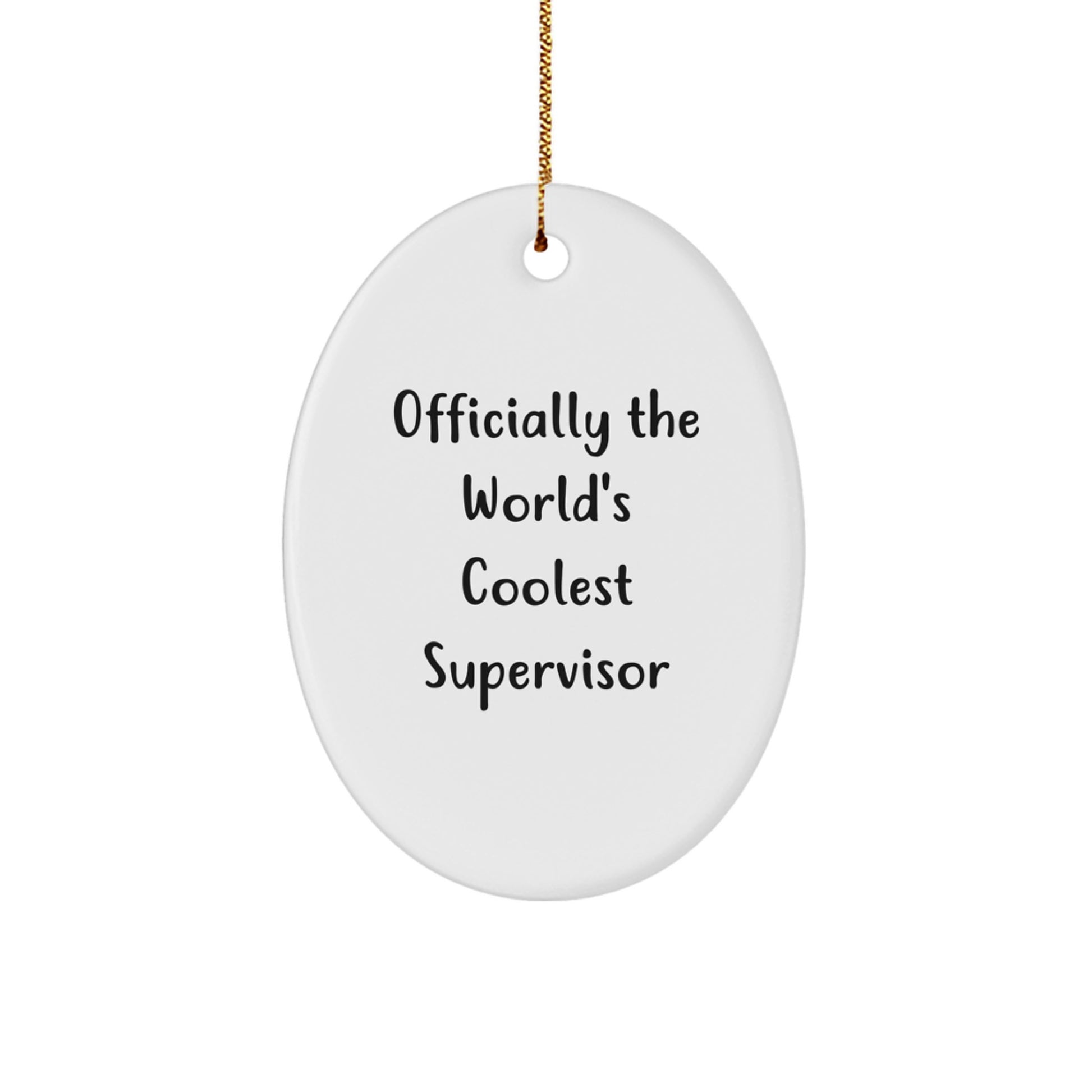 Supervisor Keepsake Christmas Ornament for Him Gift - Image 1