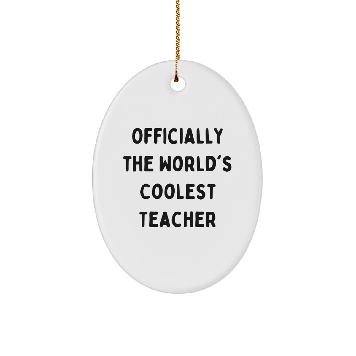 Teacher Christmas Ornament Gift Favorite for Kids - Officially The - Image 1