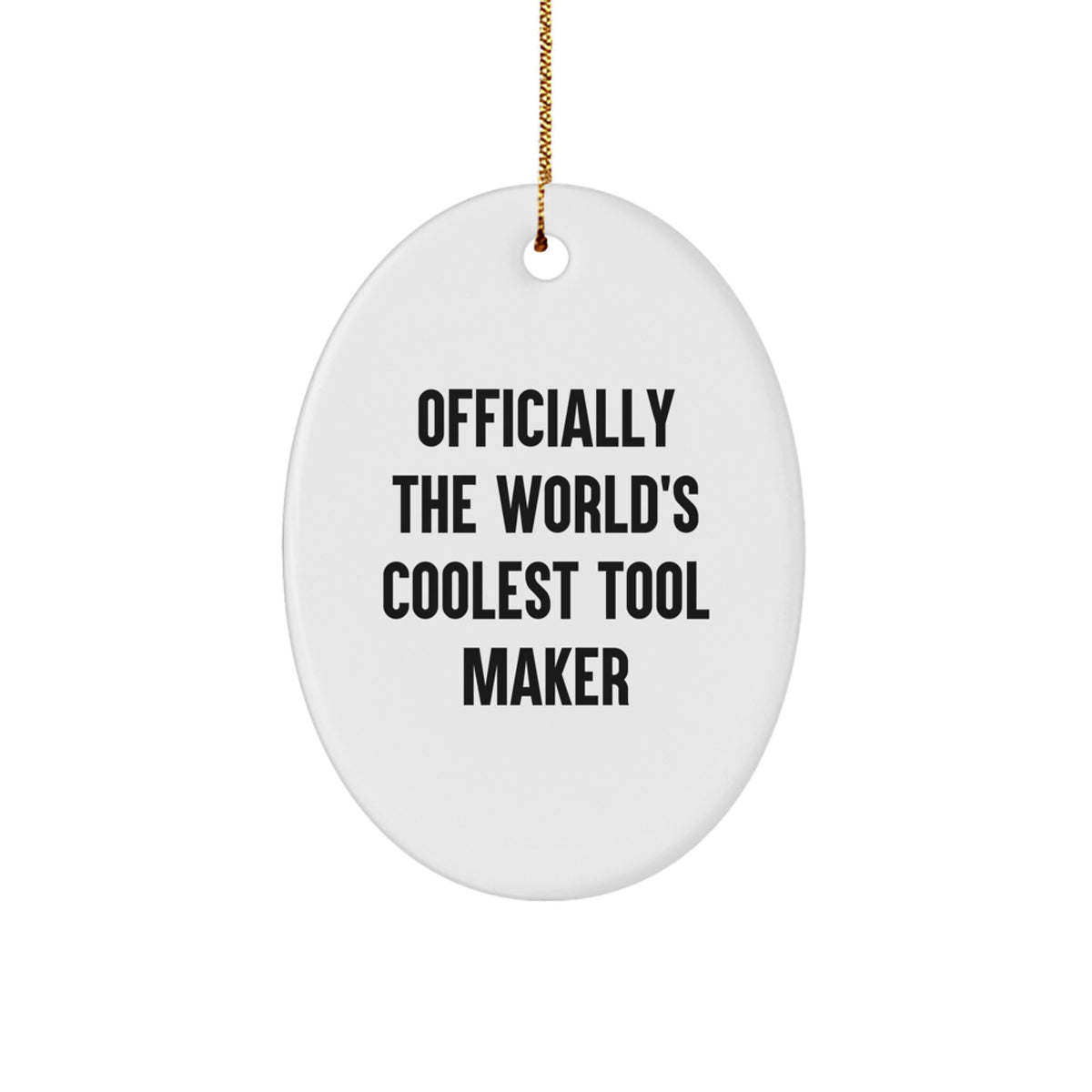 Christmas Ornament Gift World's Coolest Tool Maker Keepsake - Image 1
