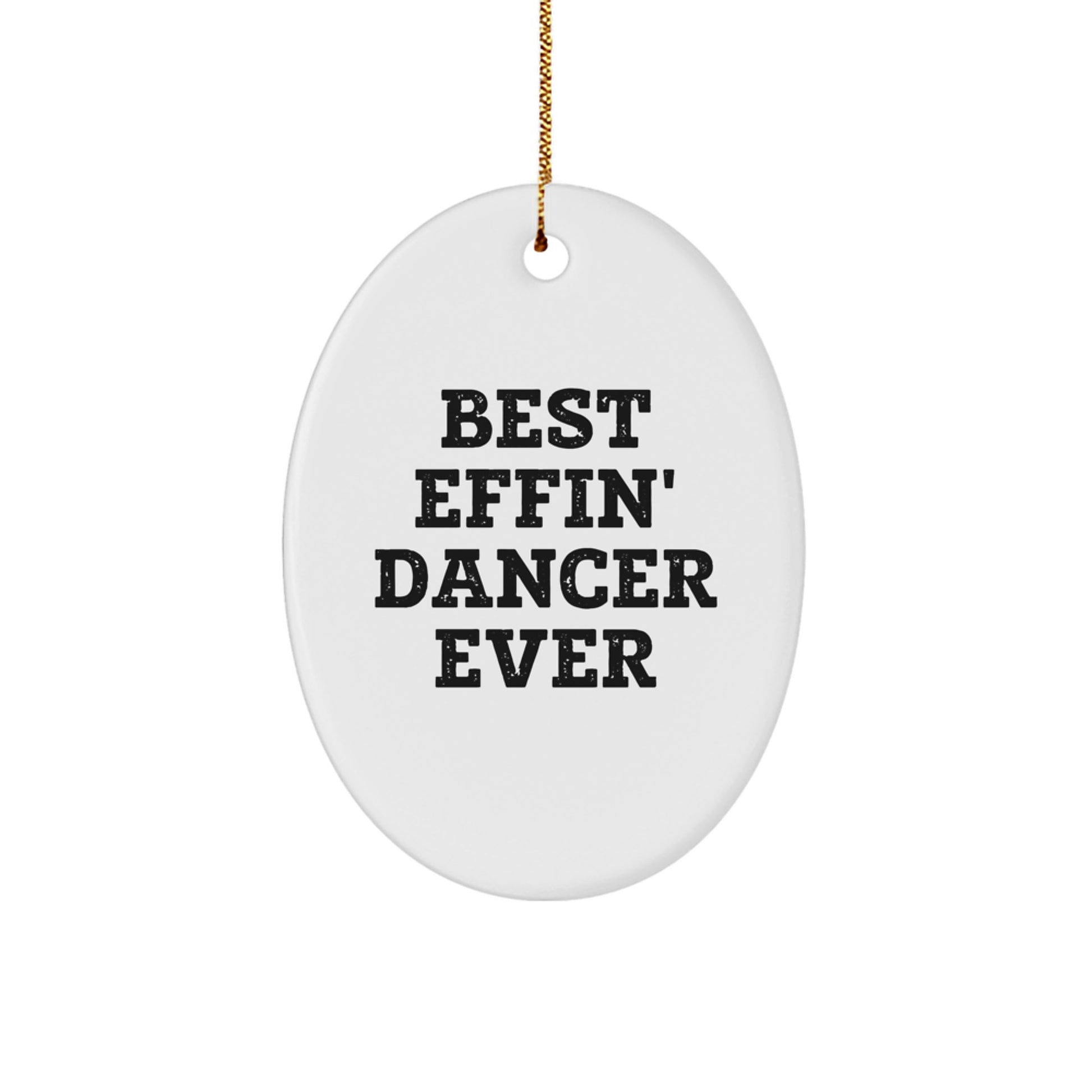 Dancer Keepsake Oval Ornament for Him Christmas Gift - Image 1