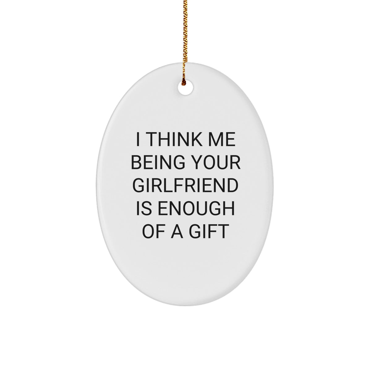 Girlfriend Keepsake Christmas Ornament Gift for Him - Image 1