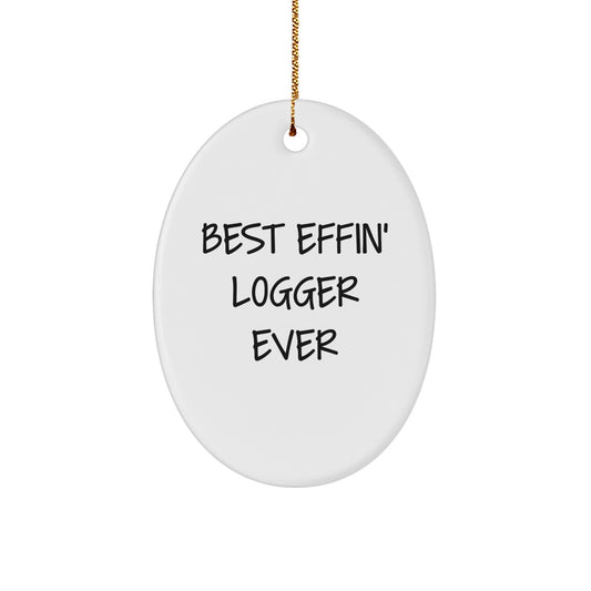 Logger Keepsake Christmas Ornament for Him Gift - Image 1