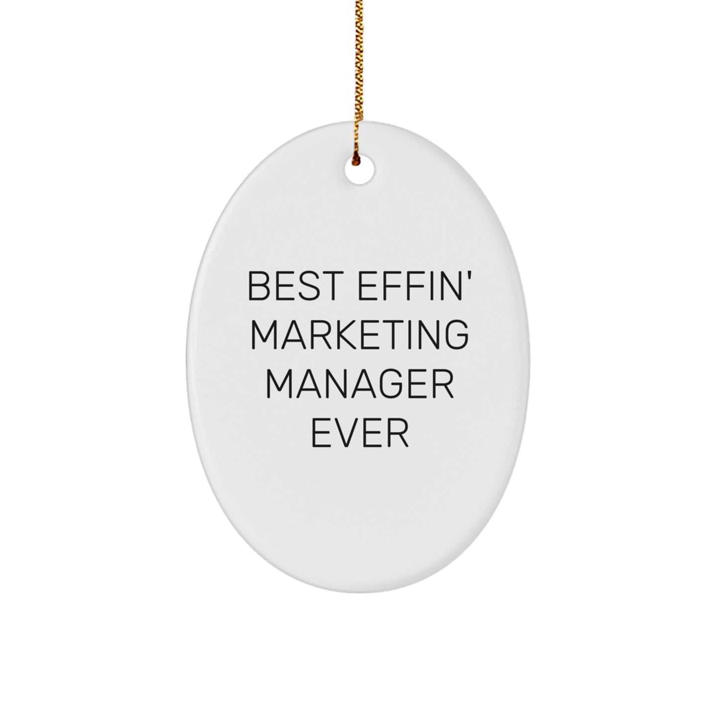 Marketing Manager Keepsake Christmas Ornament for Him Gift - Image 1