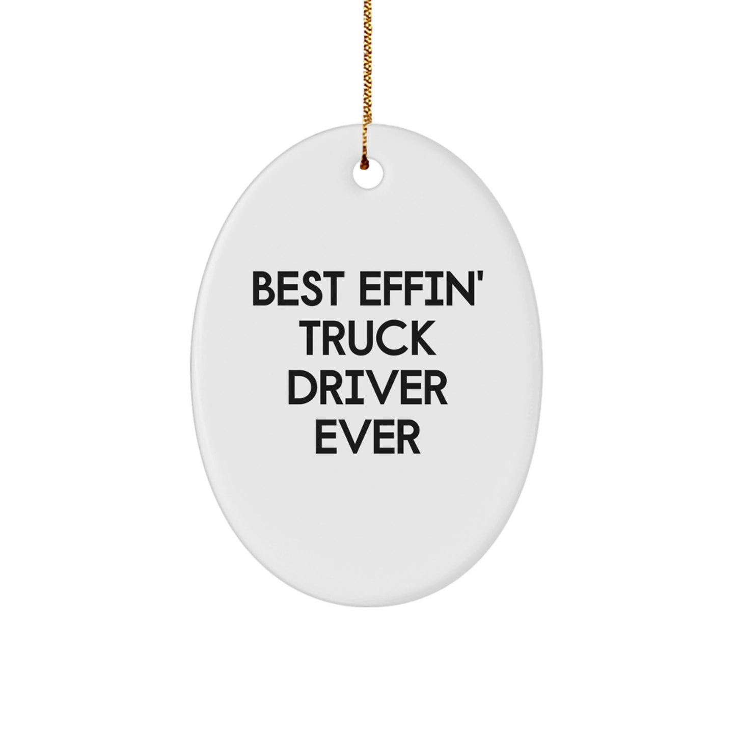 Truck Driver Keepsake Christmas Ornament for Him Gift - Image 1