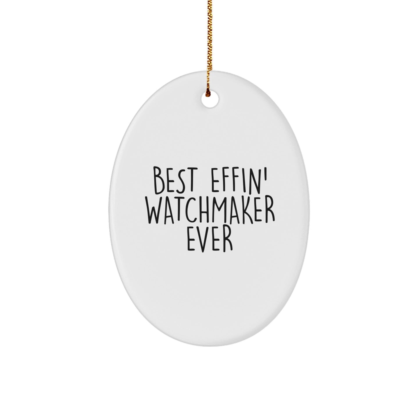 Watchmaker Keepsake Christmas Ornament for Him Gift - Image 1