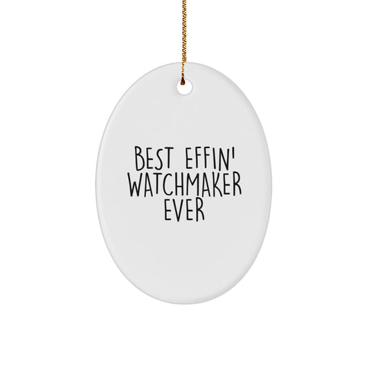 Watchmaker Keepsake Christmas Ornament for Him Gift - Image 1