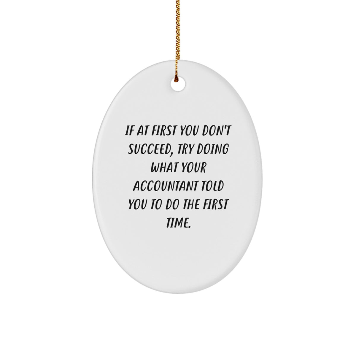 Christmas Ornament Gift Try What Accountant Told for Her Present - Image 1
