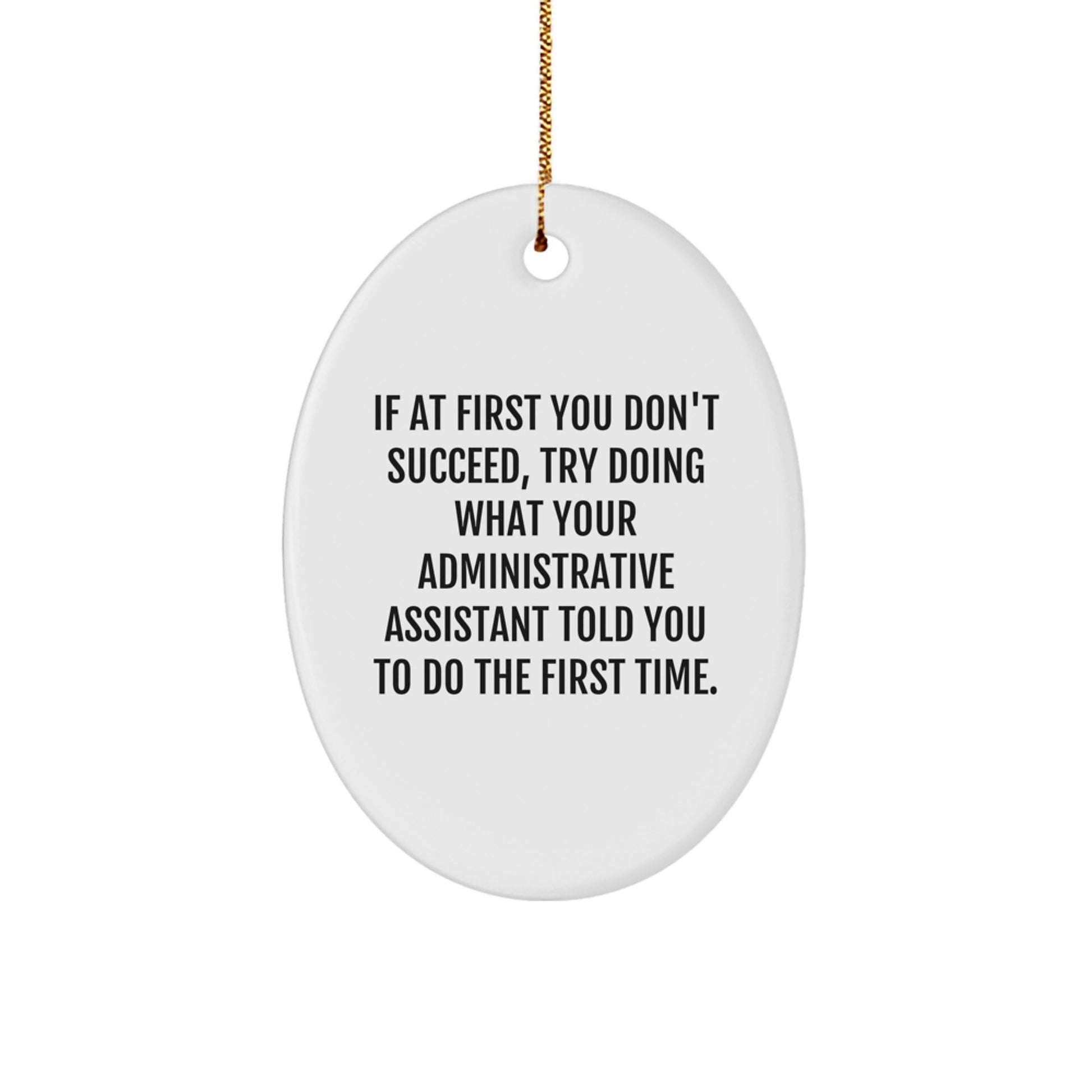 Him Keepsake Administrative Assistant Christmas Ornament Gift - Image 1