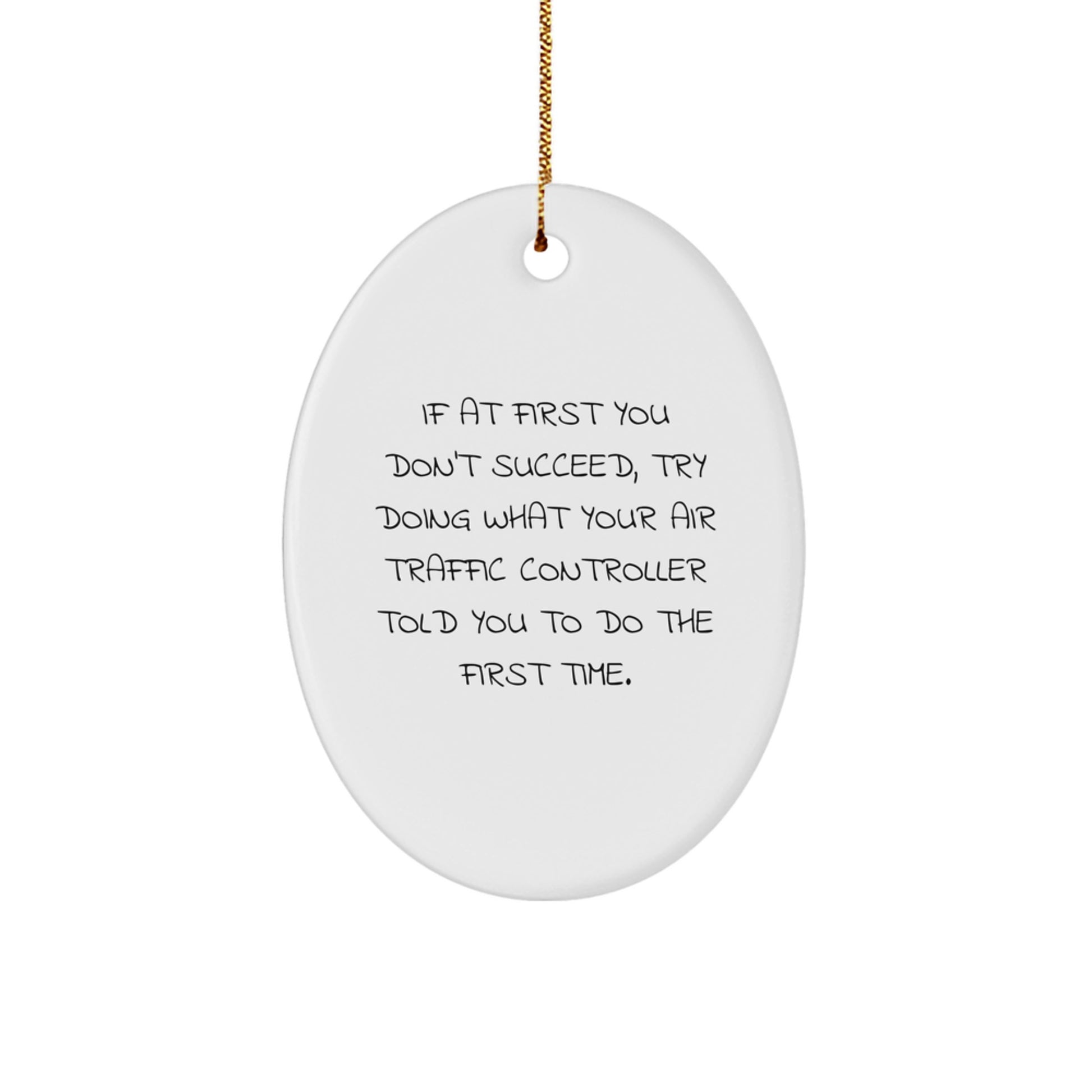 Air Traffic Controller Novelty Christmas Ornament for Friends Gift - Image 1
