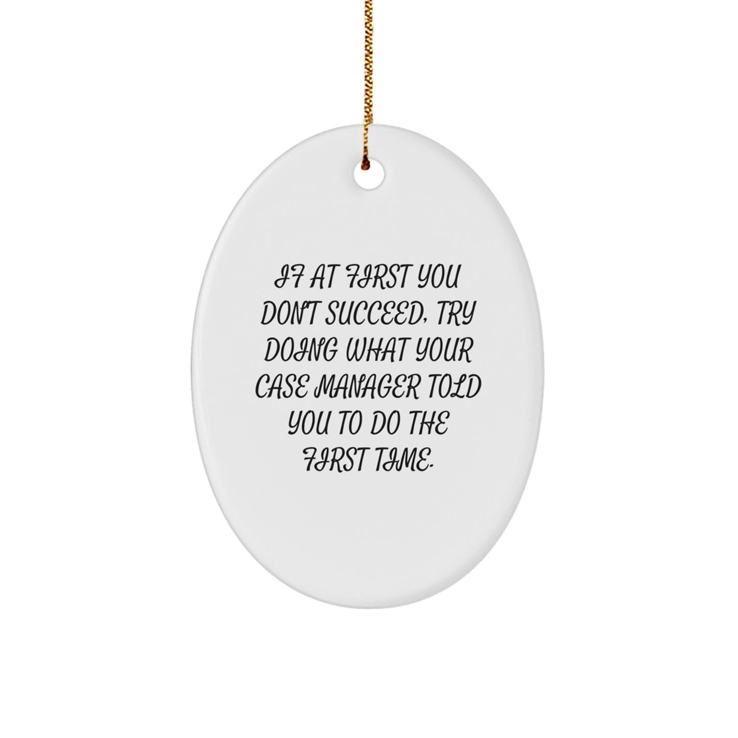 Sassy Case Manager Christmas Ornament for Friends Gift - Image 1