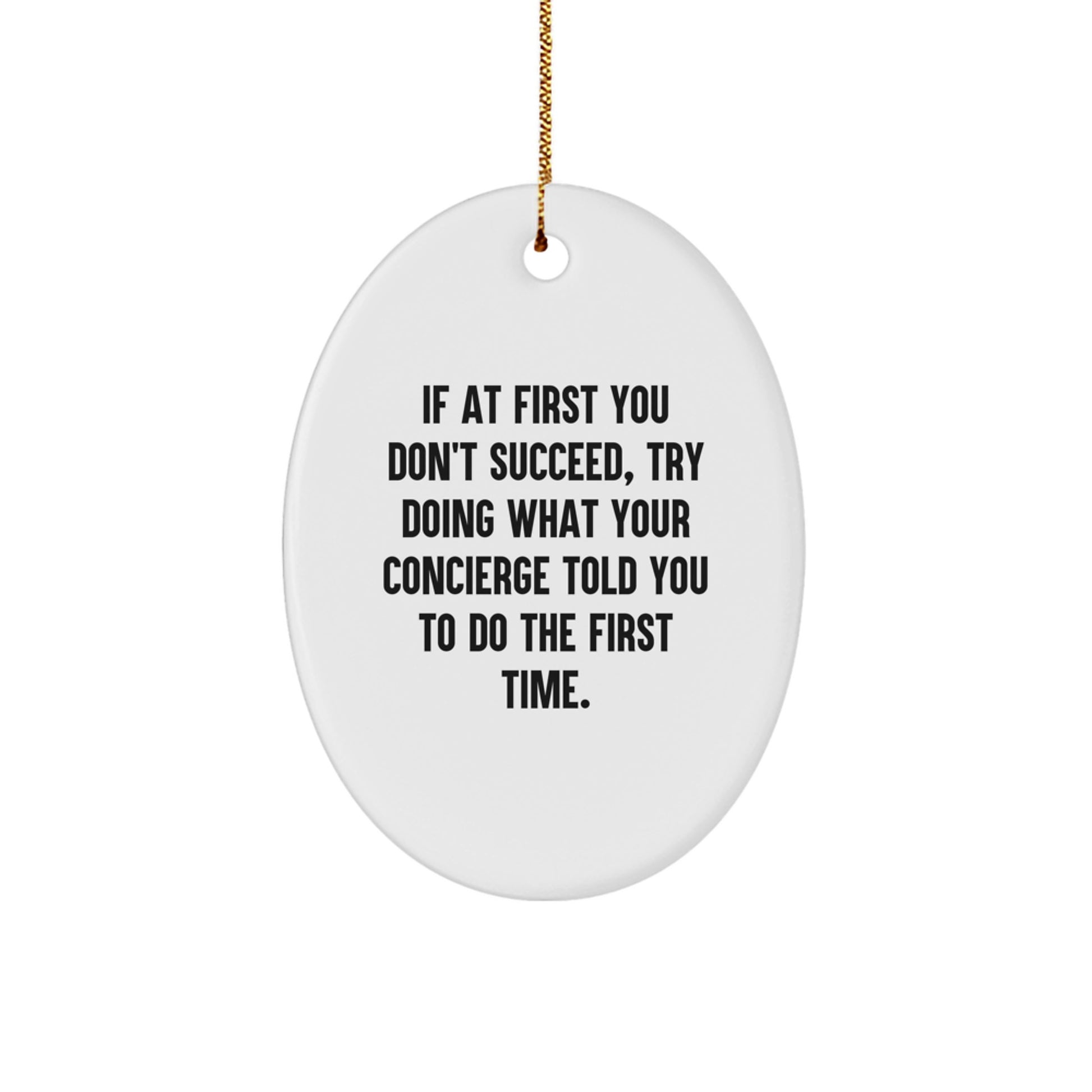 Concierge Keepsake Christmas Ornament for Him Gift - Image 1