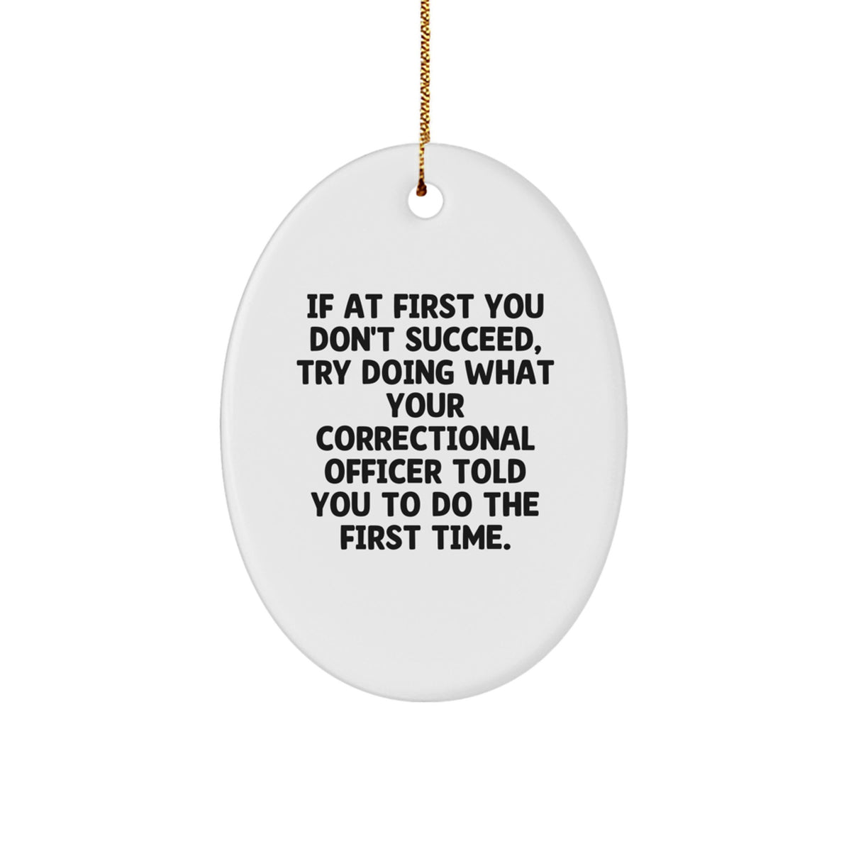 Christmas Ornament Gift for Coworkers - Correctional Officer Idea - Image 1