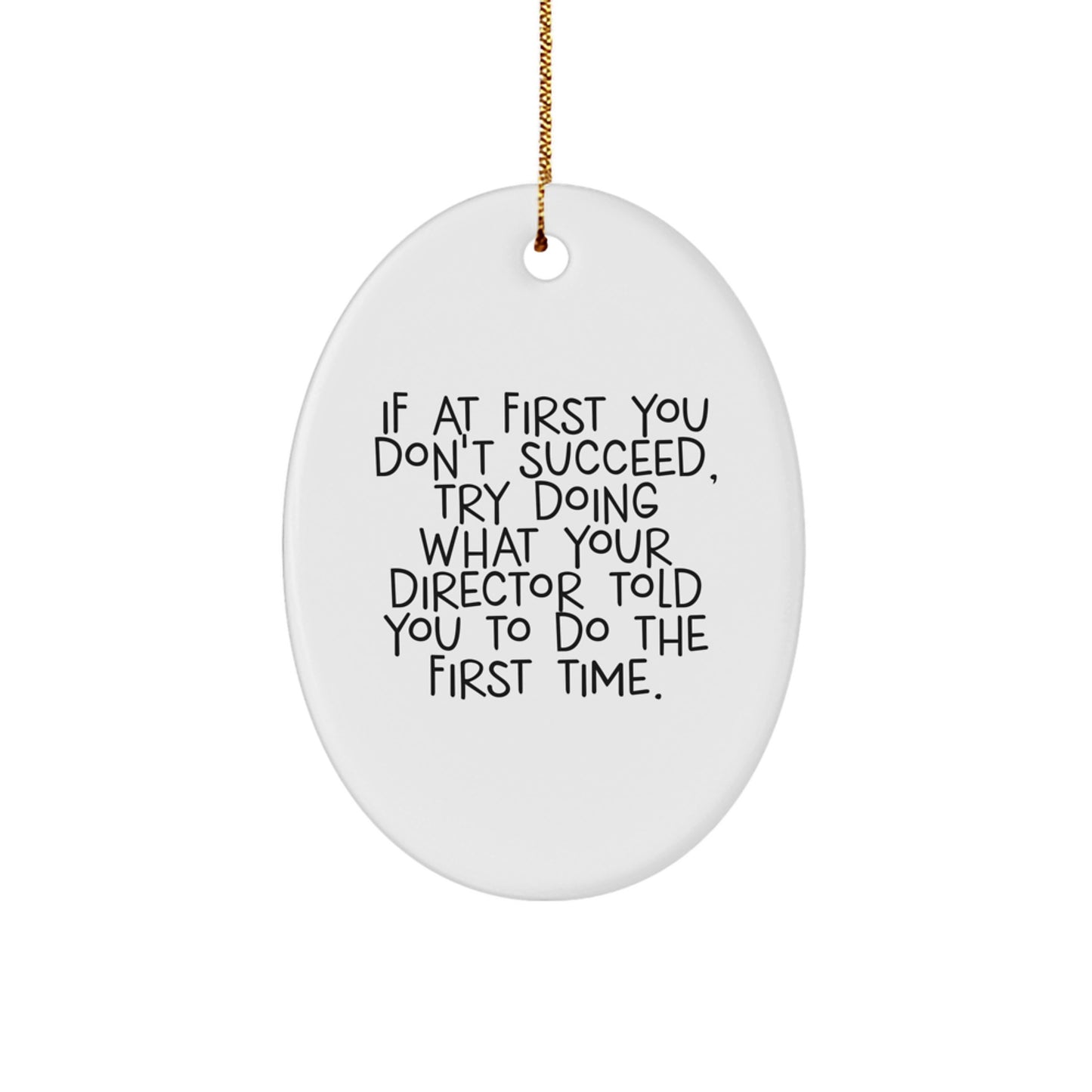 Director Keepsake Christmas Ornament for Him Gift - Image 1