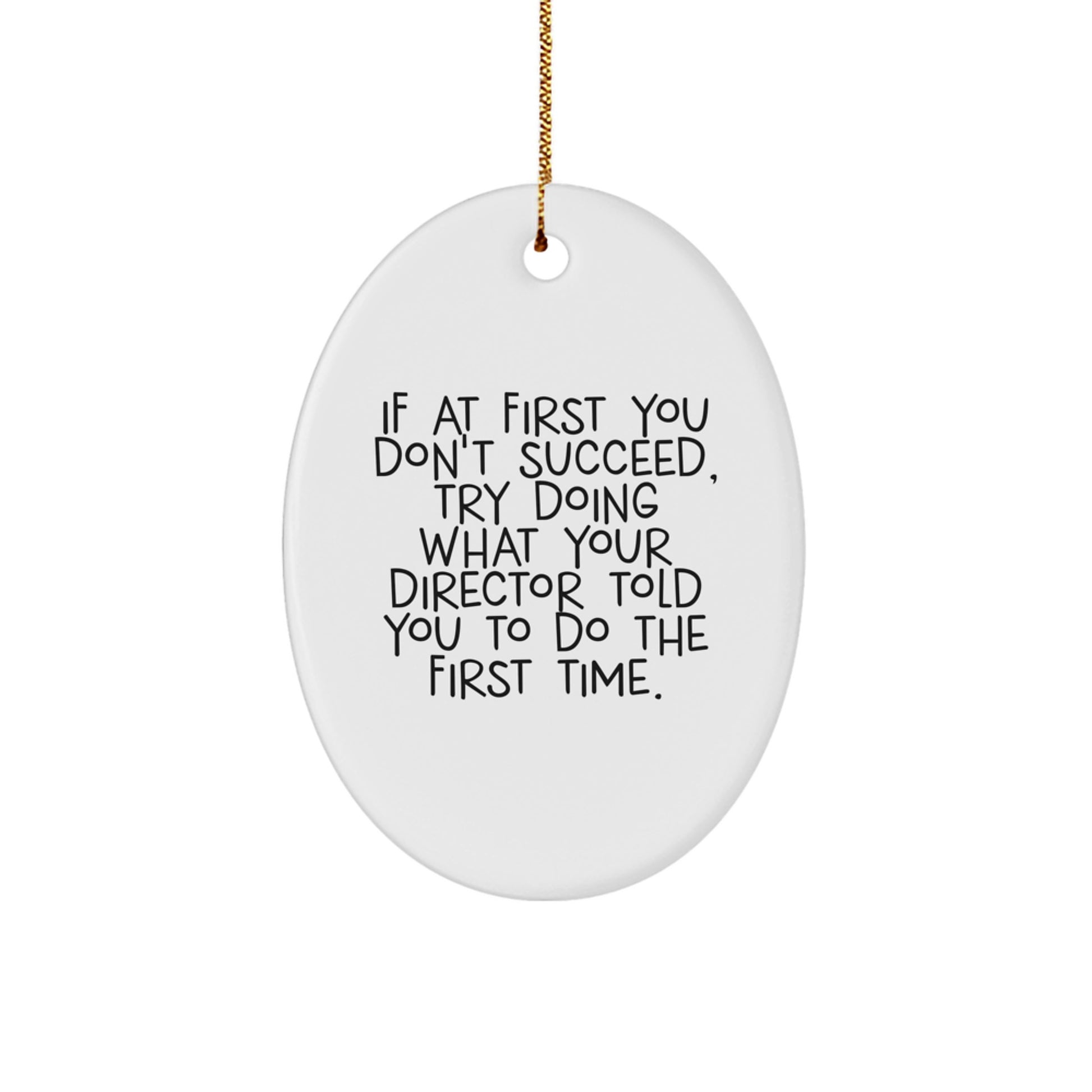 Director Keepsake Christmas Ornament for Him Gift - Image 1